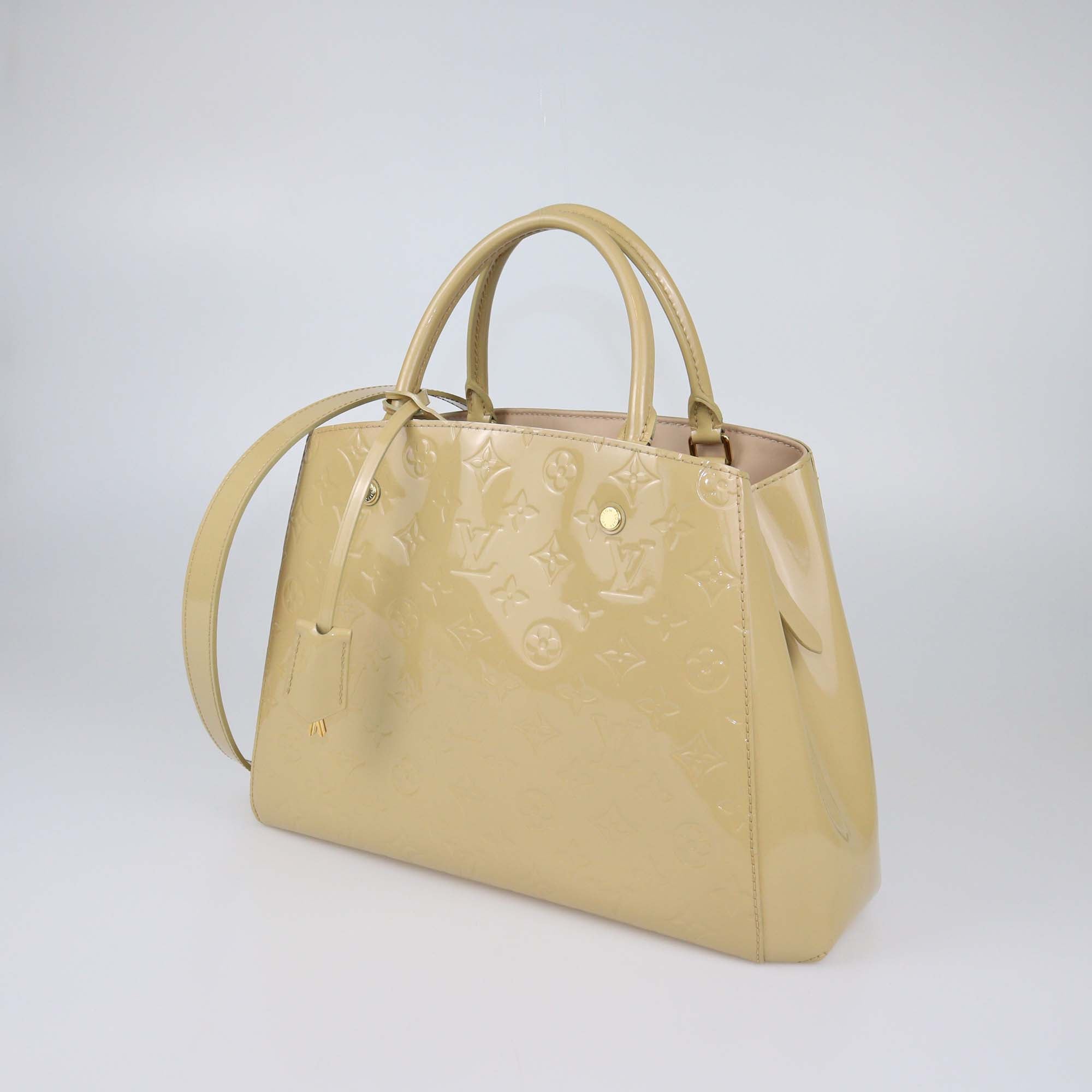 Louis Vuitton Dune Monogram Vernis Montaigne MM Bag