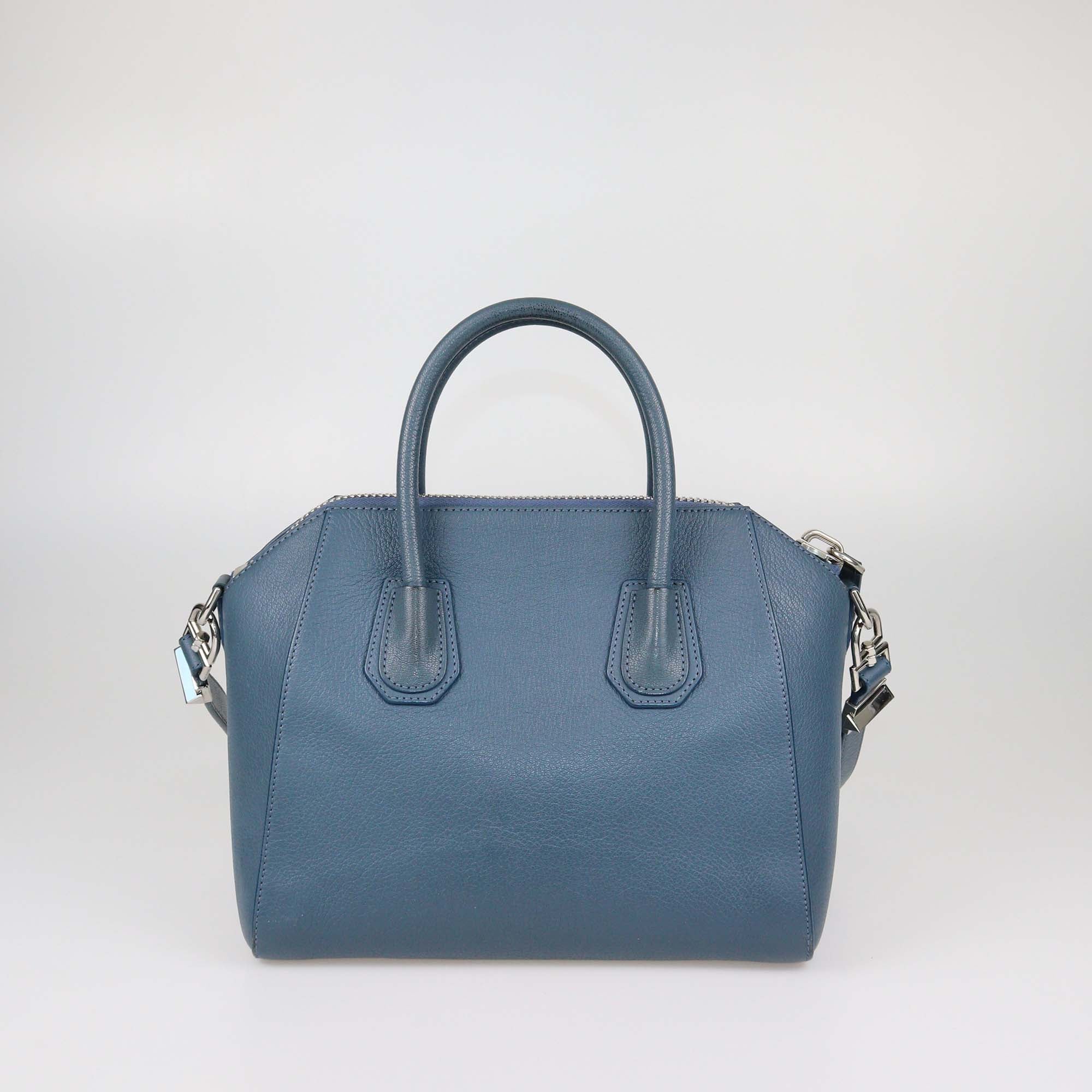Givenchy Blue Leather Small Antigona Satchel