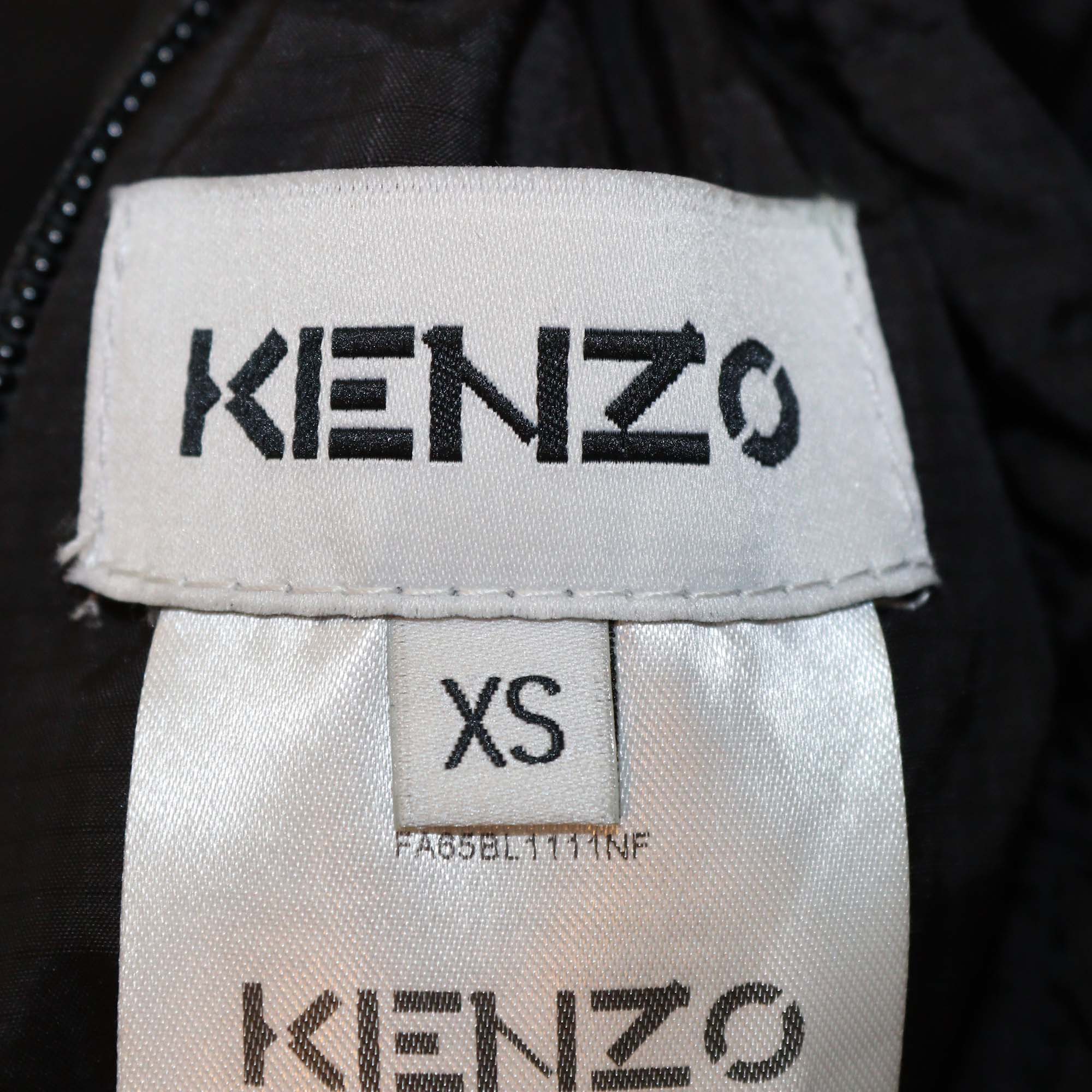 Kenzo Black Puffer Packable Jacket