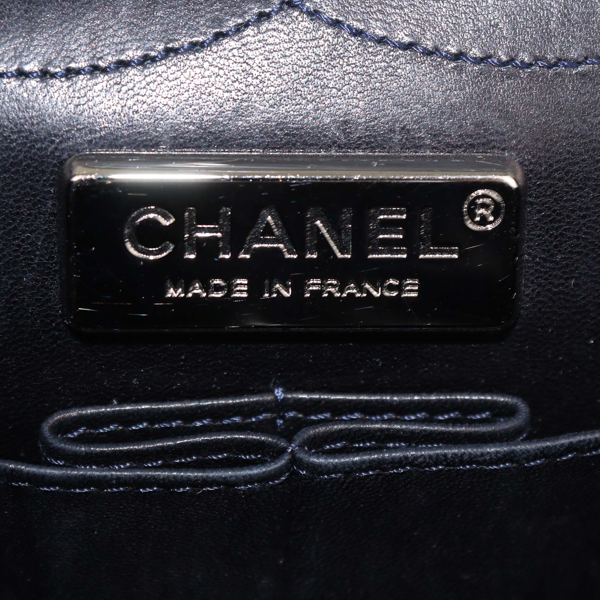 Chanel Navy Blue Alligator 227 Reissue 2.55 Flap Bag