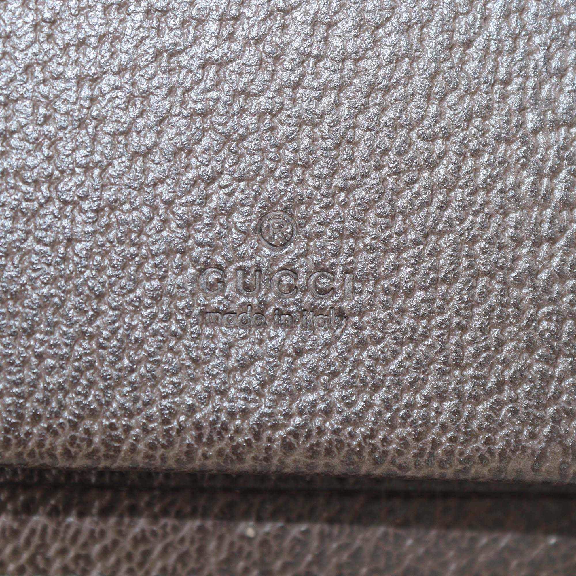 Gucci Brown/Beige GG Supreme Web Travel Document Holder