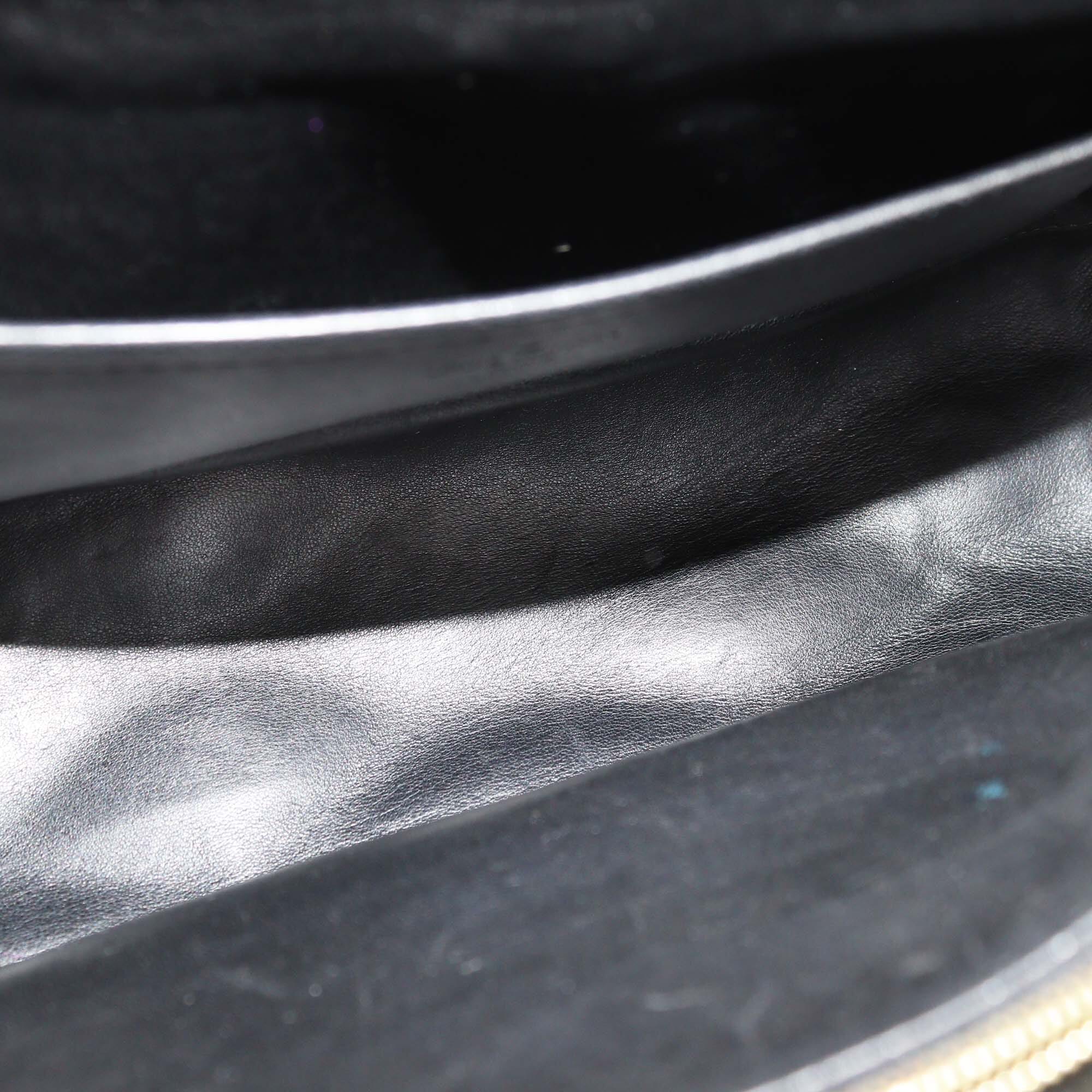 Louis Vuitton Beige/Black Malletage Pochette Flap Bag Womens Louis Vuitton