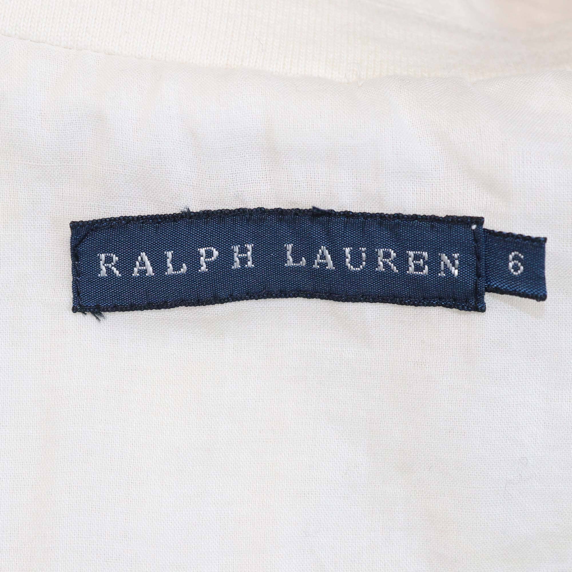 Ralph Lauren Cream Crest Embroidered Blazer Womens Ralph Lauren