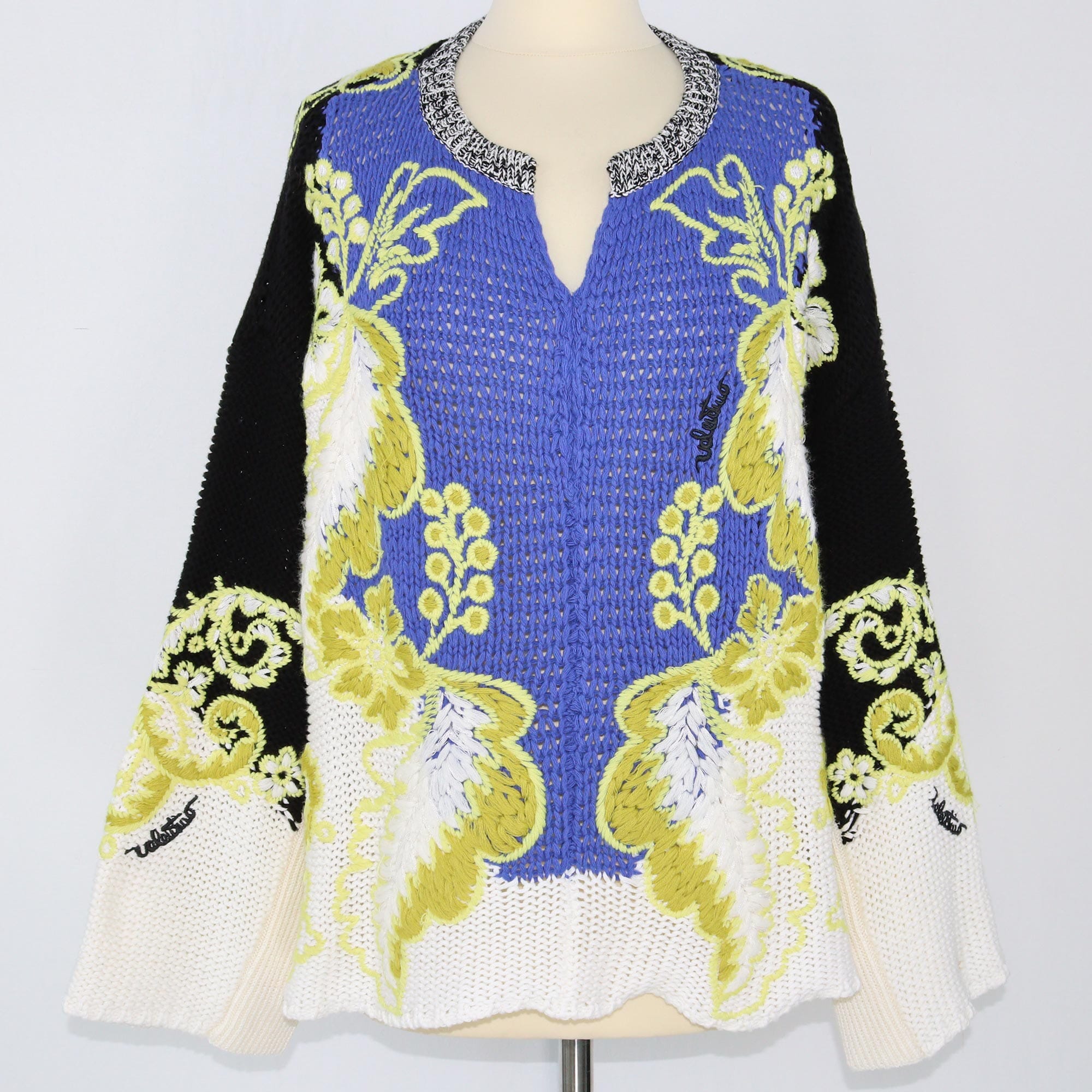 Valentino Multicolor Arazzo Floral Jersey Tunic Clothing Valentino