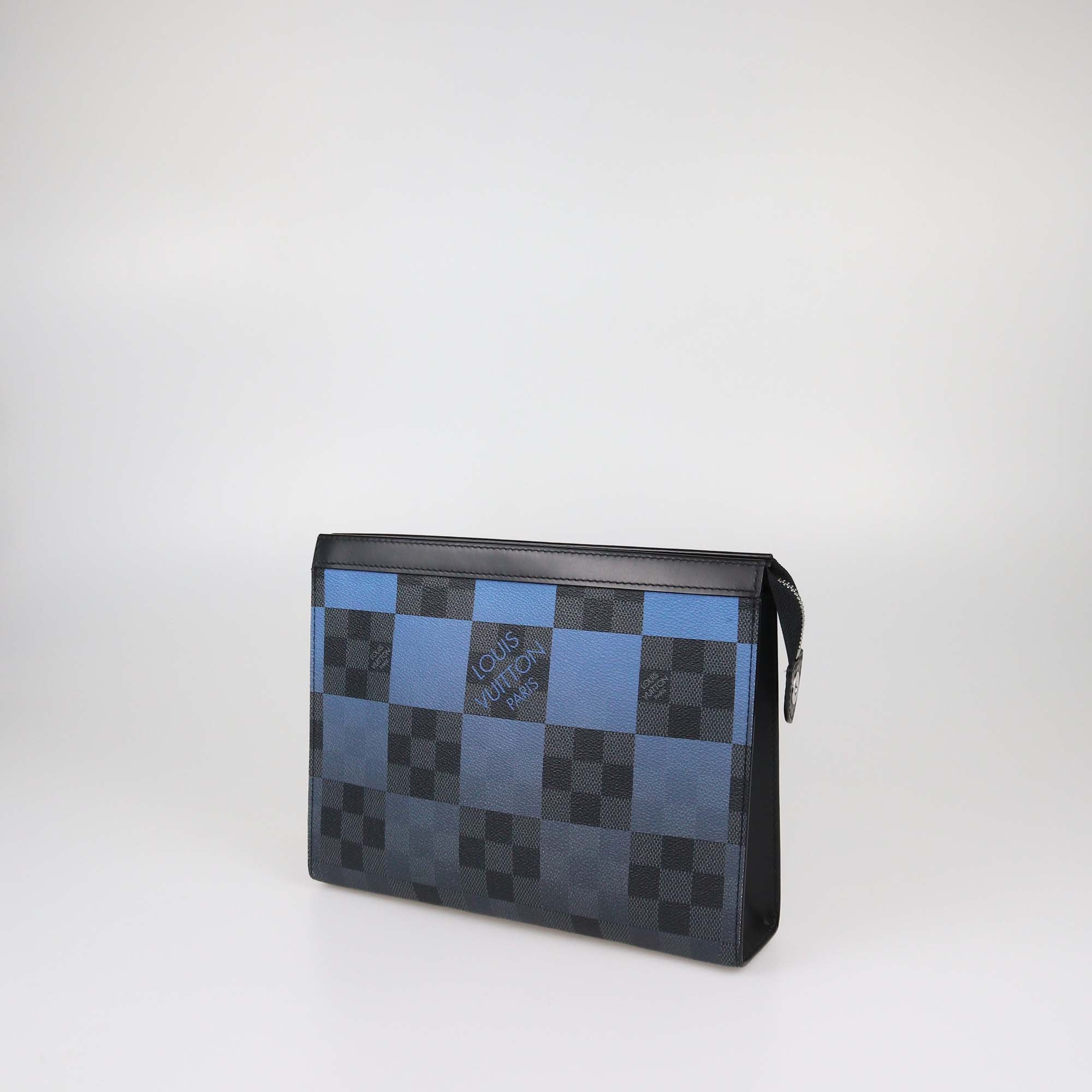 Louis Vuitton Blue Damier Graphite Giant Pixel Pochette Voyage MM