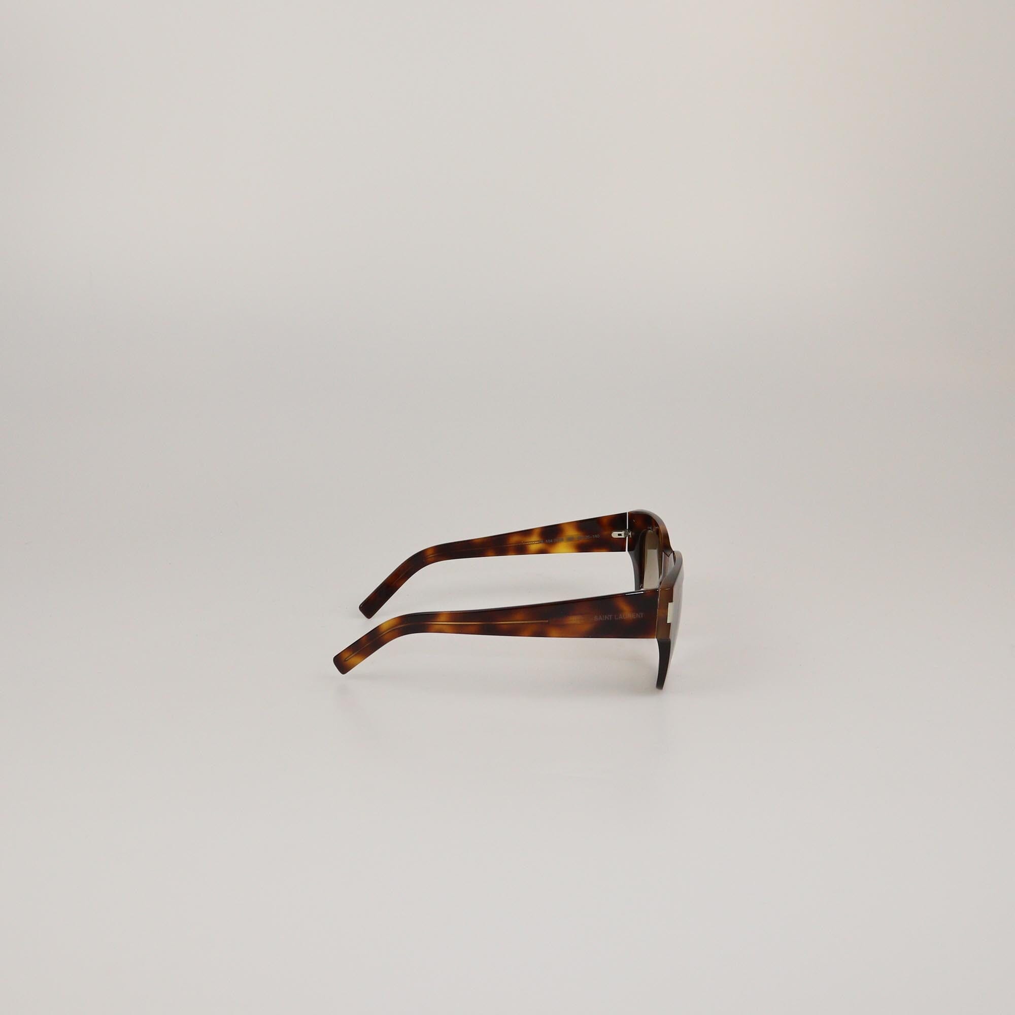 Saint Laurent Brown Tortoise Gradient Classic Slim Sunglasses Womens Saint Laurent