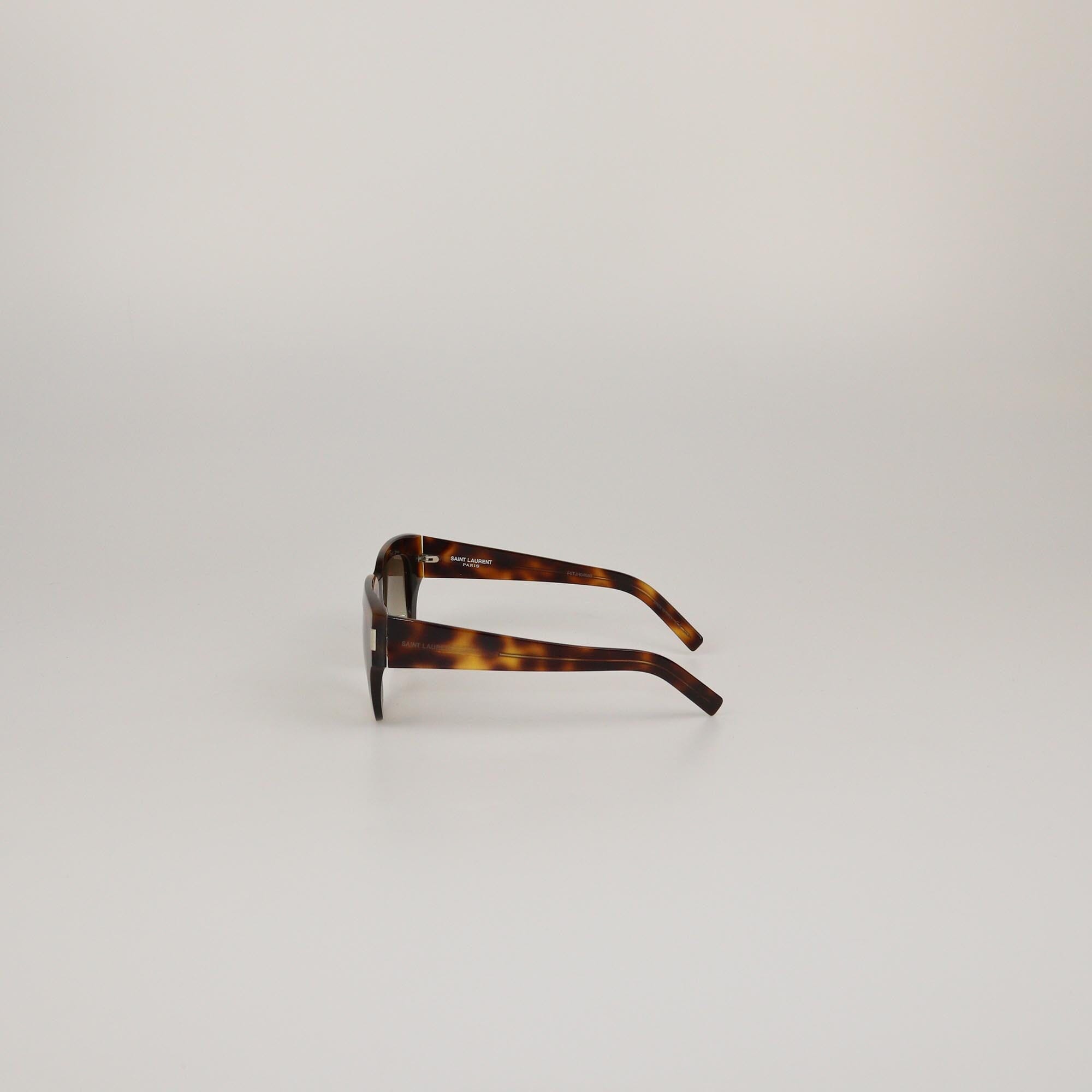 Saint Laurent Brown Tortoise Gradient Classic Slim Sunglasses Womens Saint Laurent