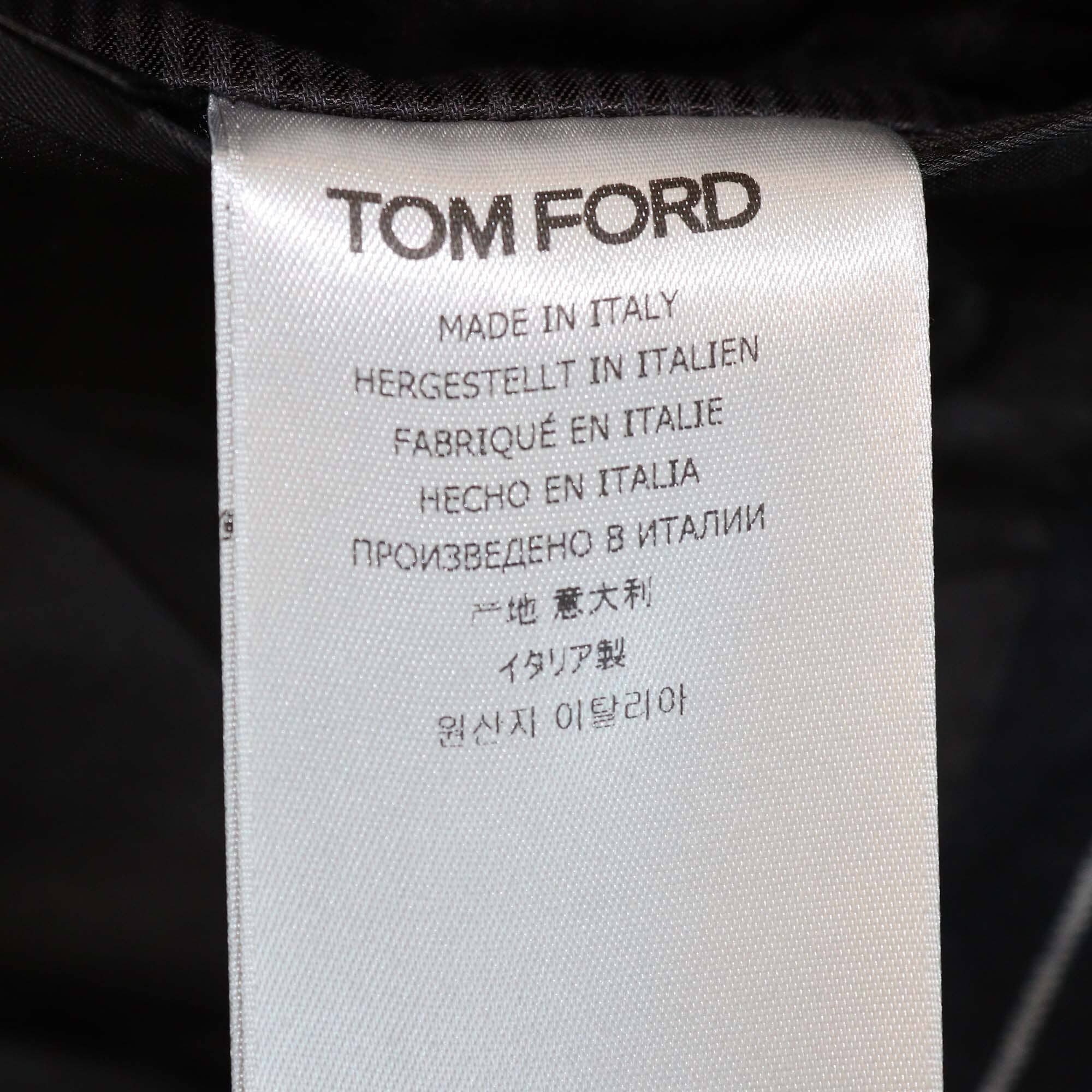 Tom Ford Black Pinstripe Single Breasted Blazer Womens Tom Ford