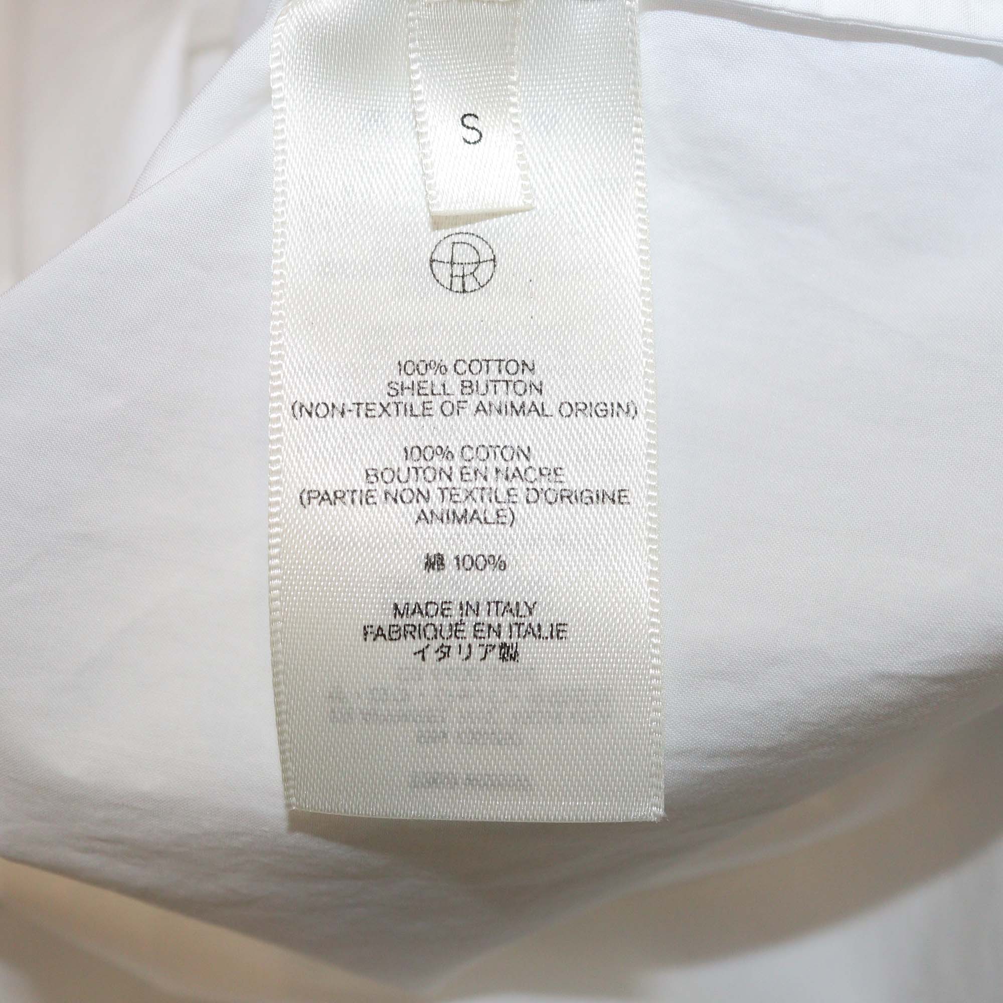 The Row White Cotton Poplin Astrea Oversized Long Sleeve Shirt