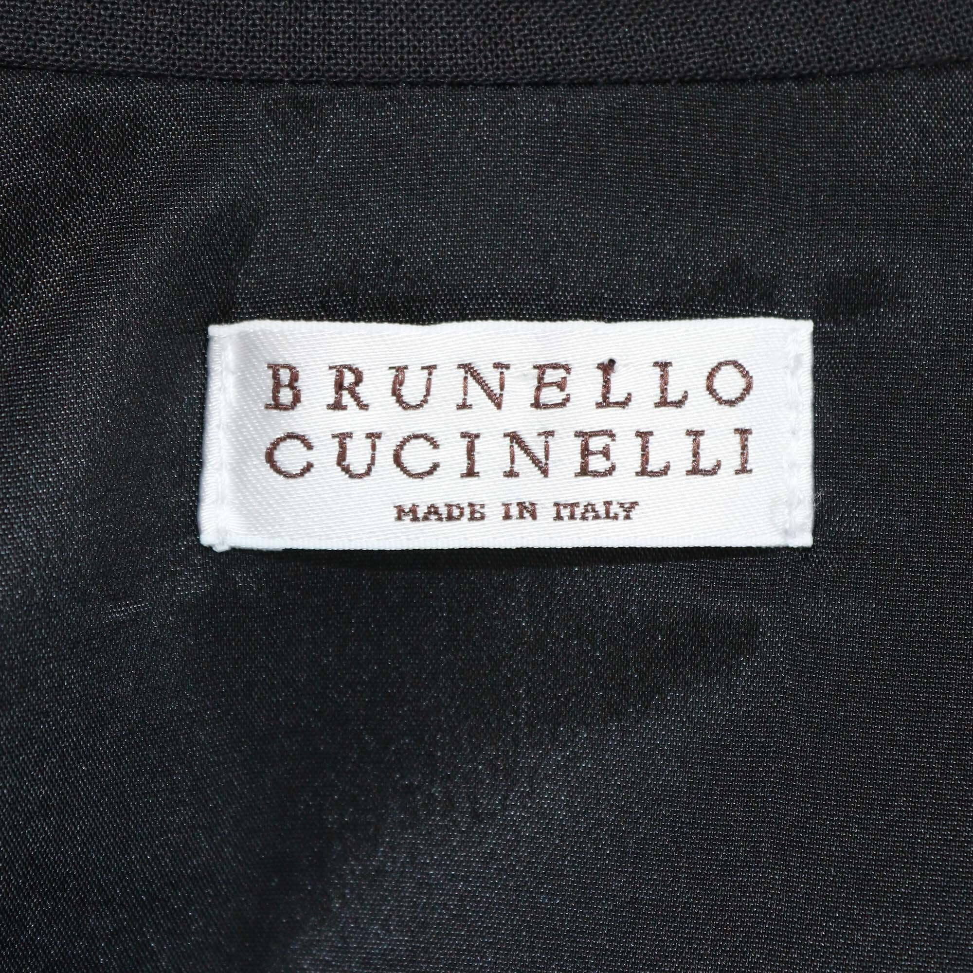 Brunello Cucinelli Black Belted Sleeveless Jumpsuit Womens Brunello Cucinelli