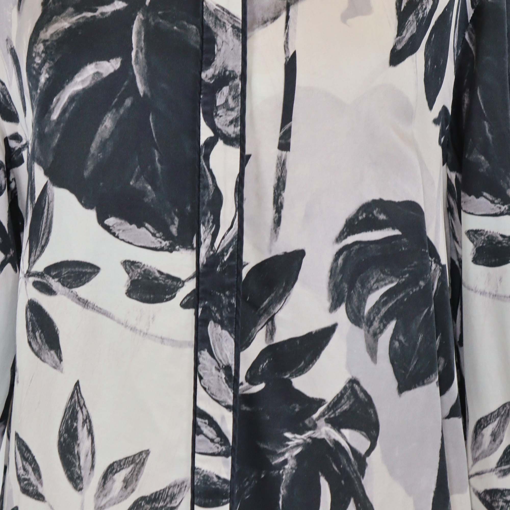 All Saints Black/Beige Lyocell Sofi & Silk Blend Sofi Jackie Shirt