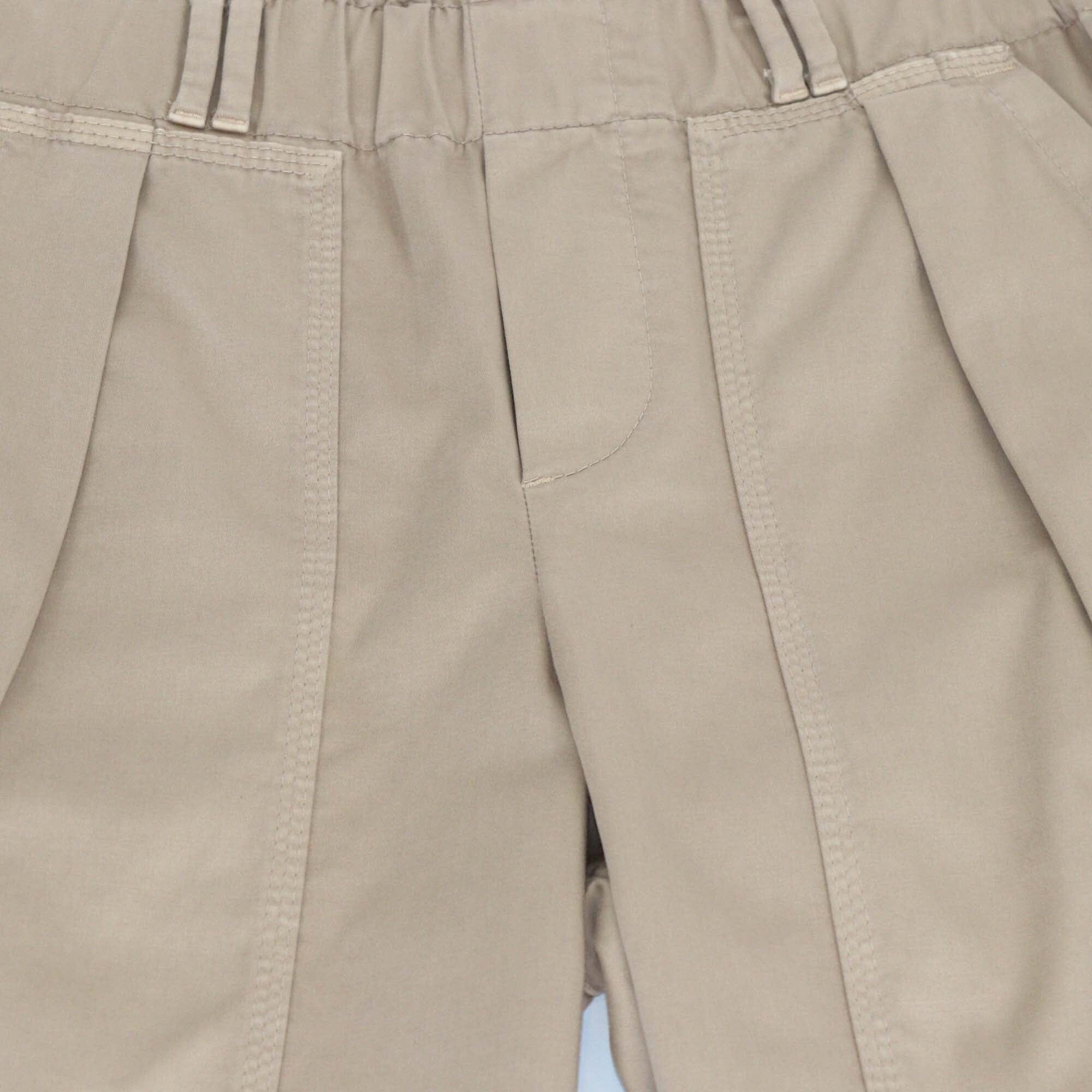 Brunello Cucinelli Brown pleated Straight Cut Trouser Womens Brunello Cucinelli