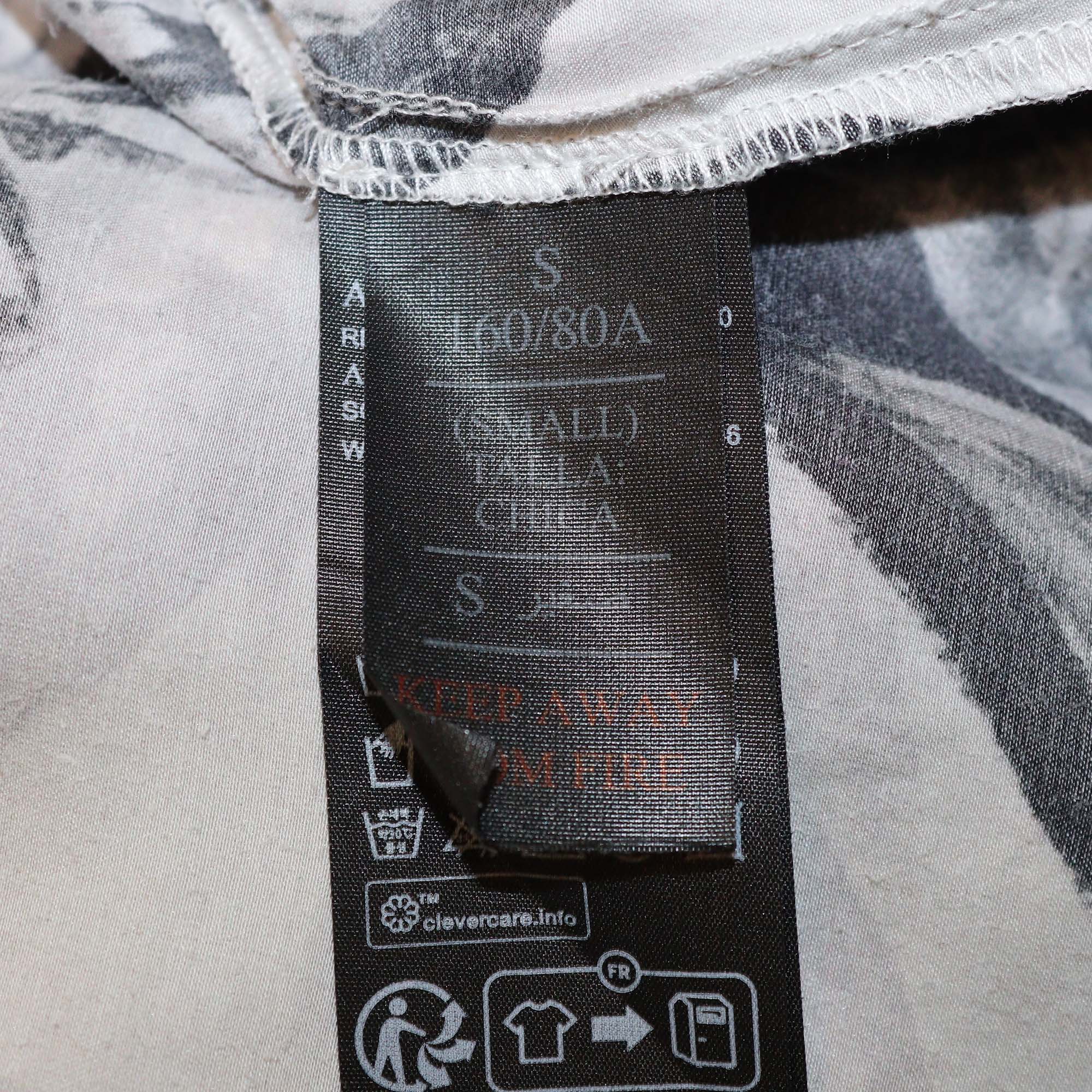 All Saints Black/Beige Lyocell Sofi & Silk Blend Sofi Jackie Shirt