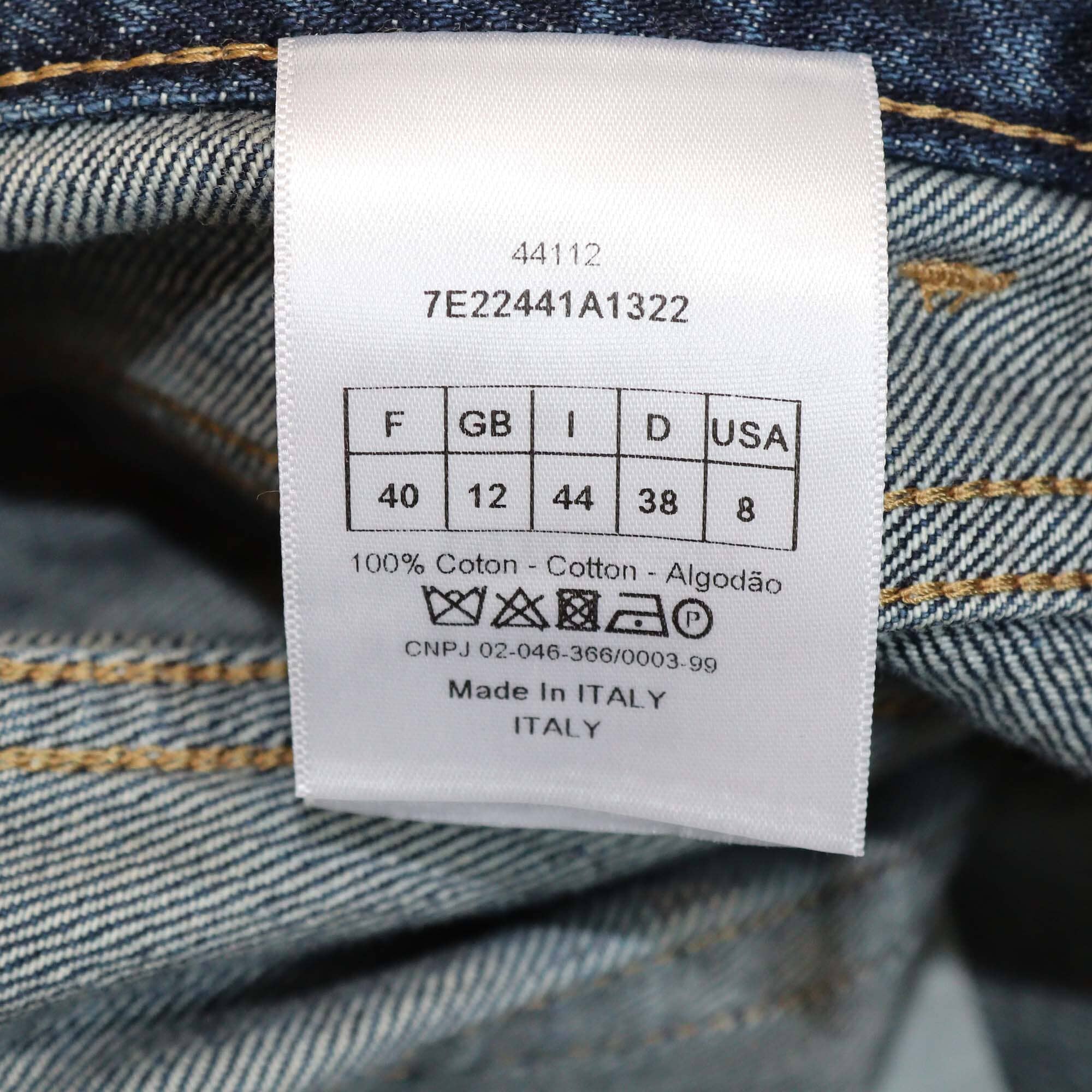 Christian Dior Blue Boyfriend Denim Frayed Edge Jeans Womens Christian Dior