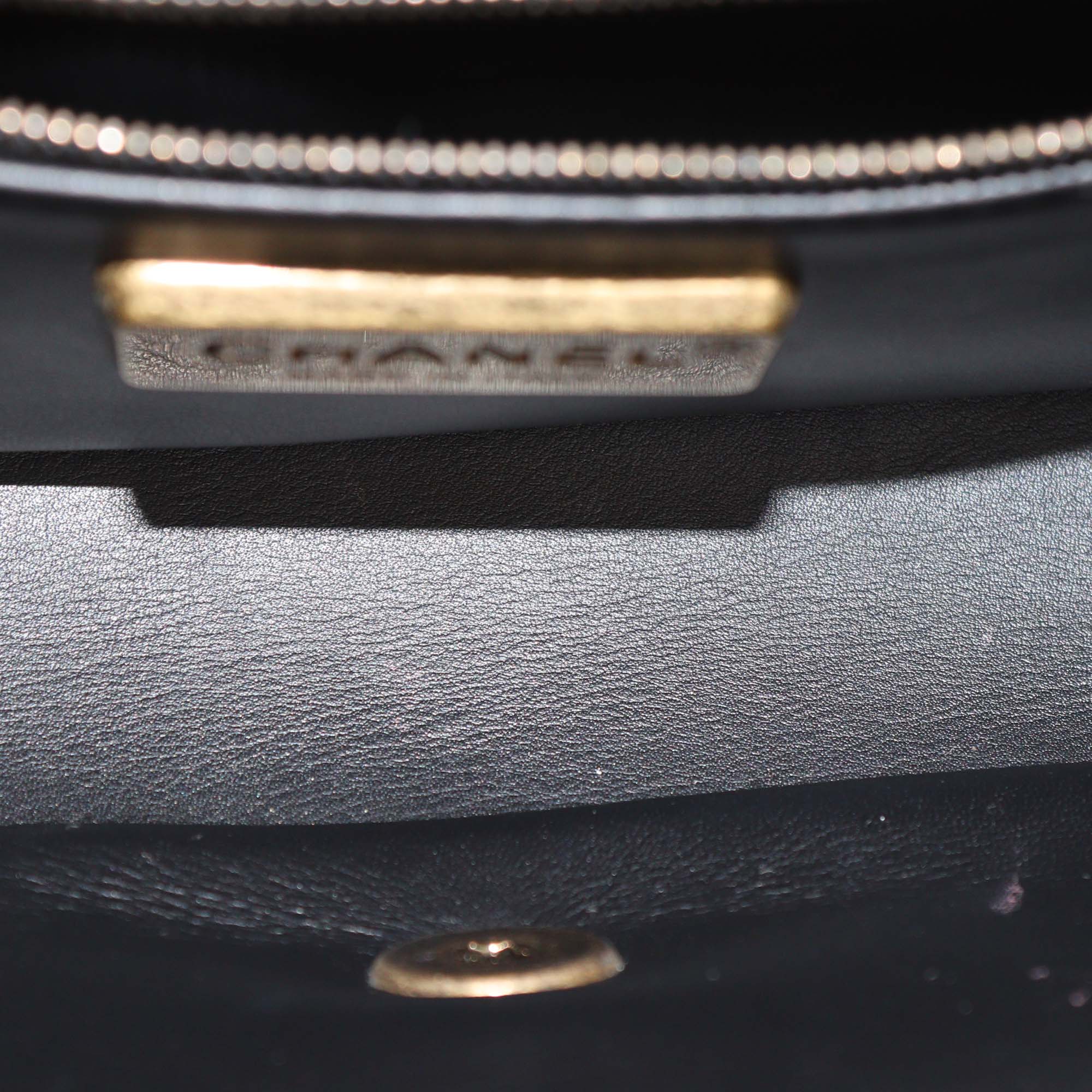 Chanel Black Alligator CC Rectangular Flap Bag
