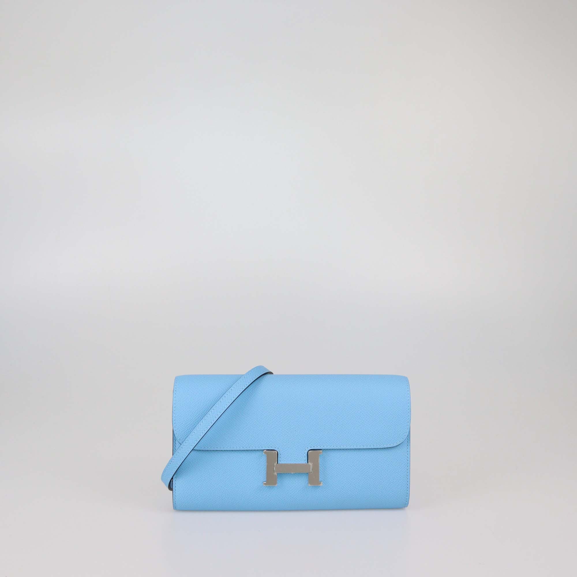 Hermes Celeste Epsom Leather Constance To Go Wallet