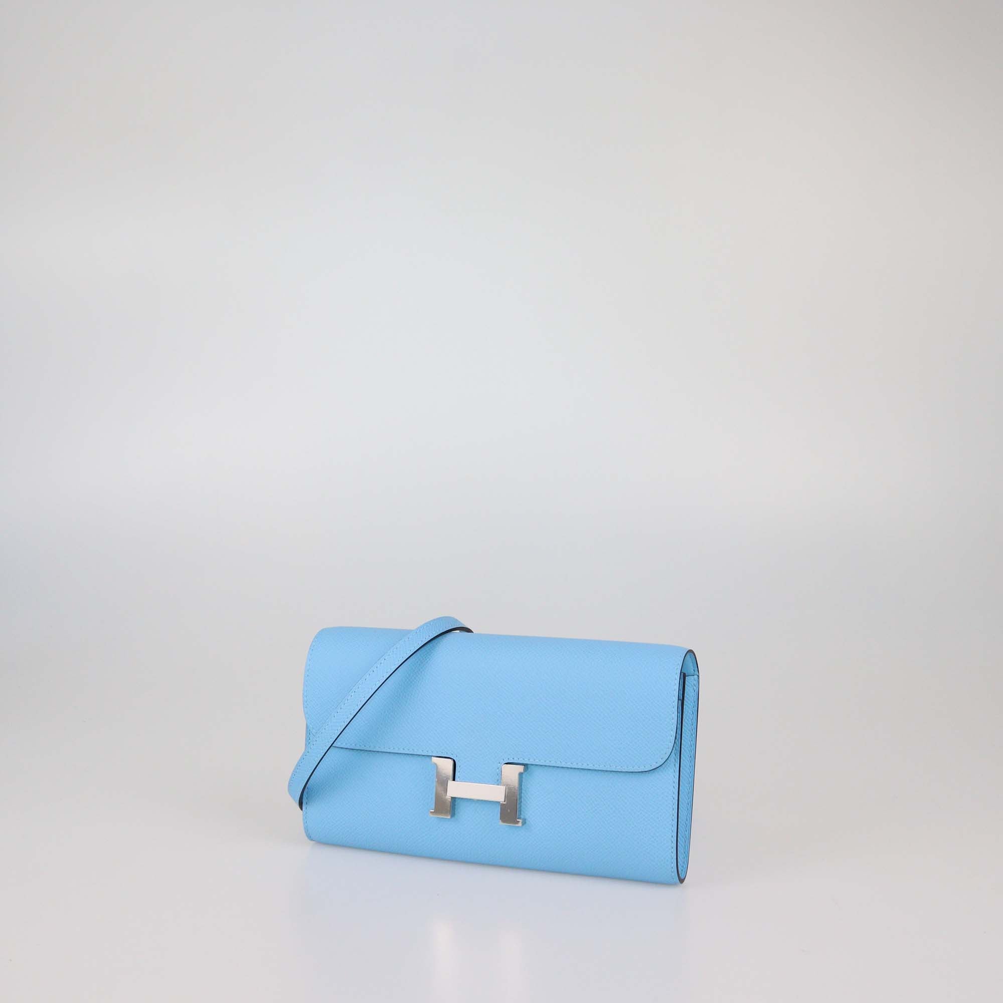 Hermes Celeste Epsom Leather Constance To Go Wallet