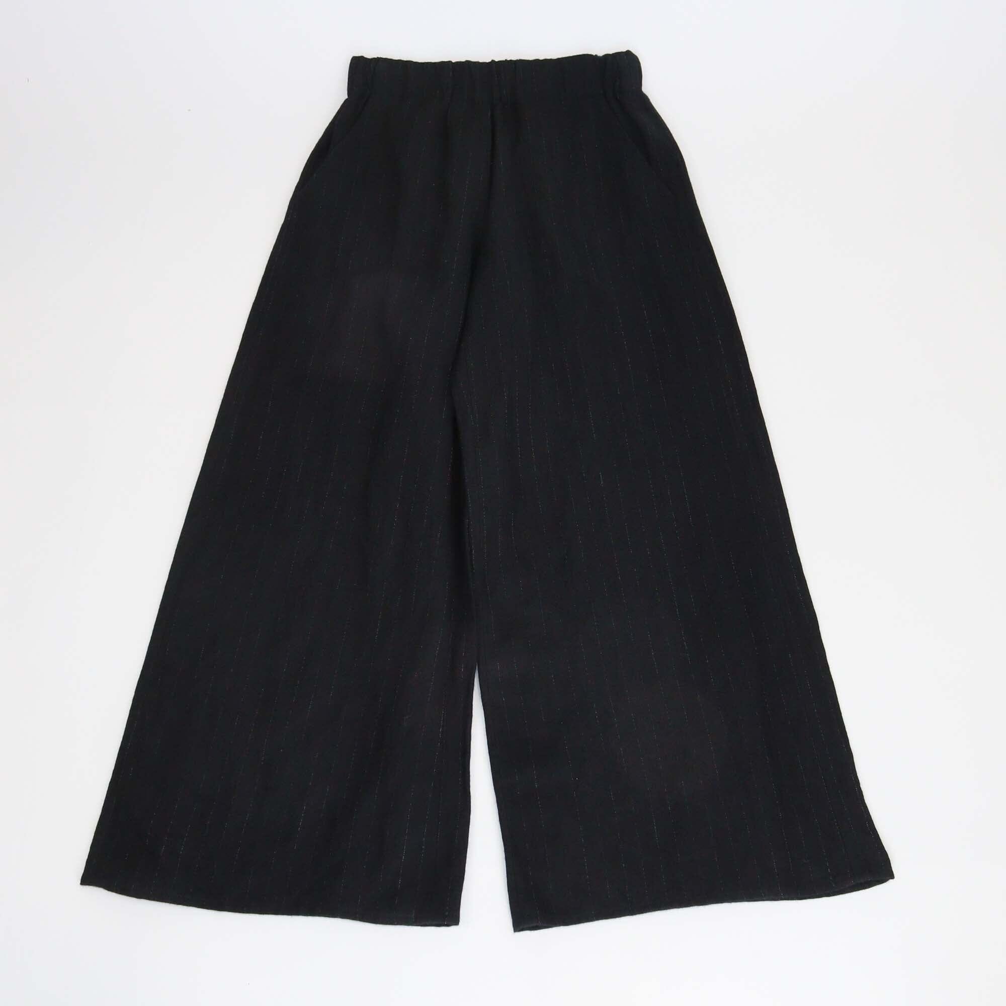 Loewe Black Pinstripe Wide Leg Trouser Womens Loewe