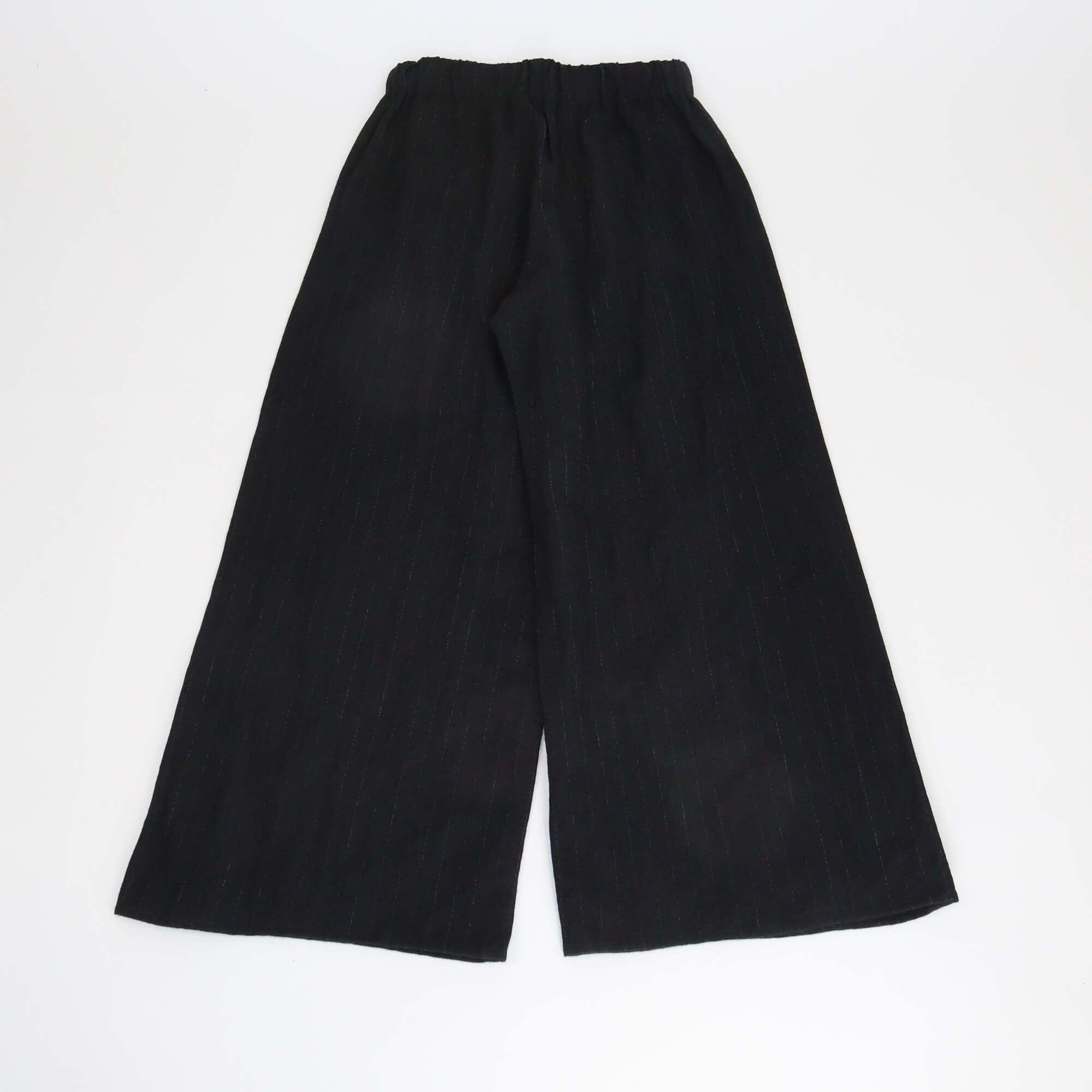 Loewe Black Pinstripe Wide Leg Trouser Womens Loewe