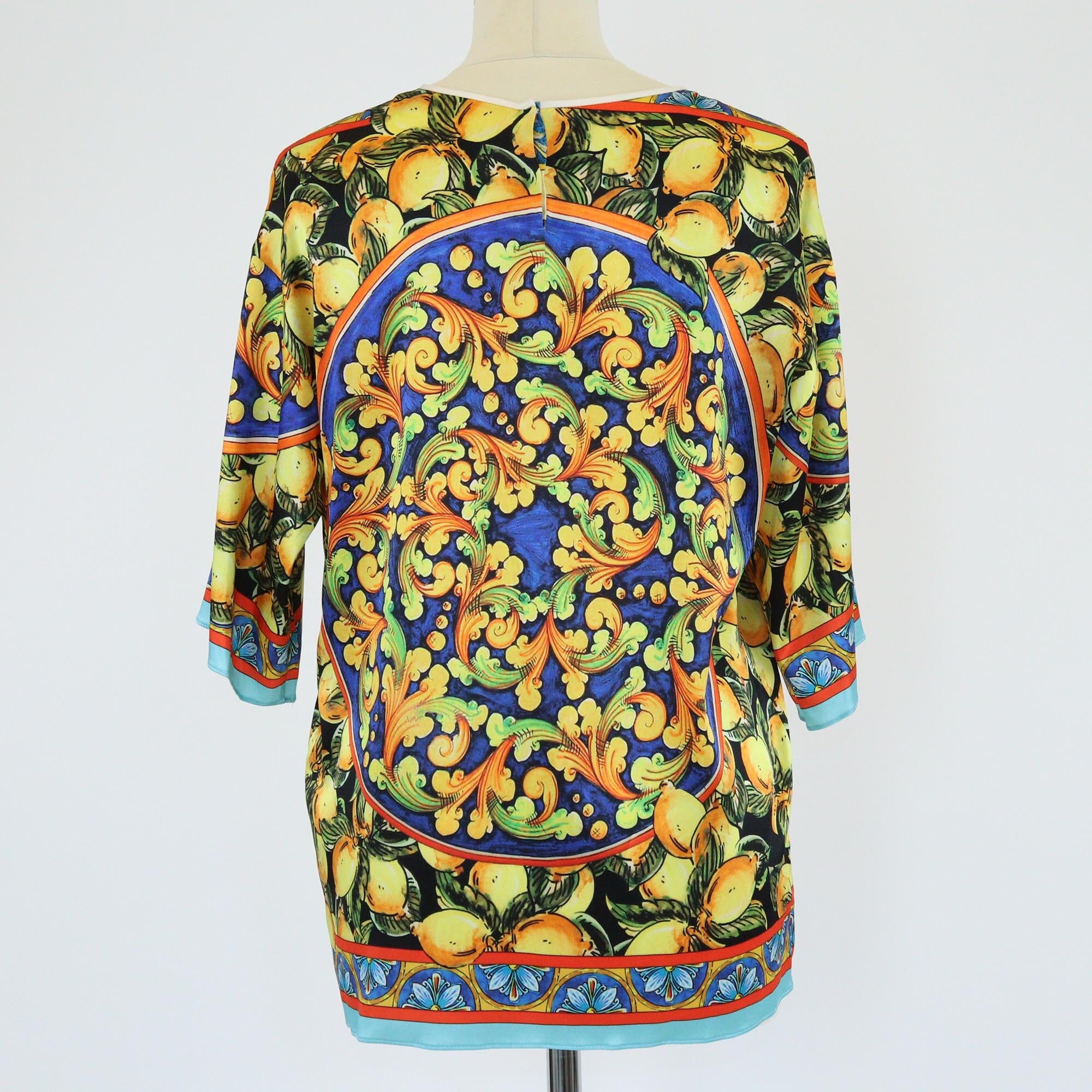 Dolce & Gabbana Multicolor Printed Oversized Top Womens Dolce & Gabbana