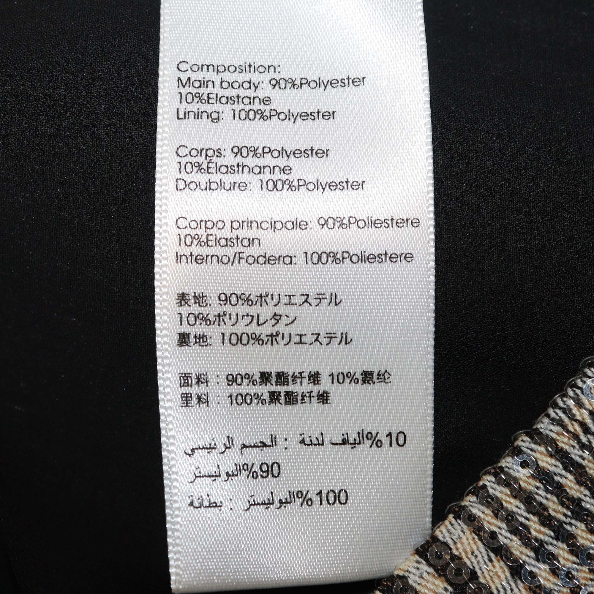 3.1 Phillip lim Beige Checkered Polyester Sequins Plaid Tee