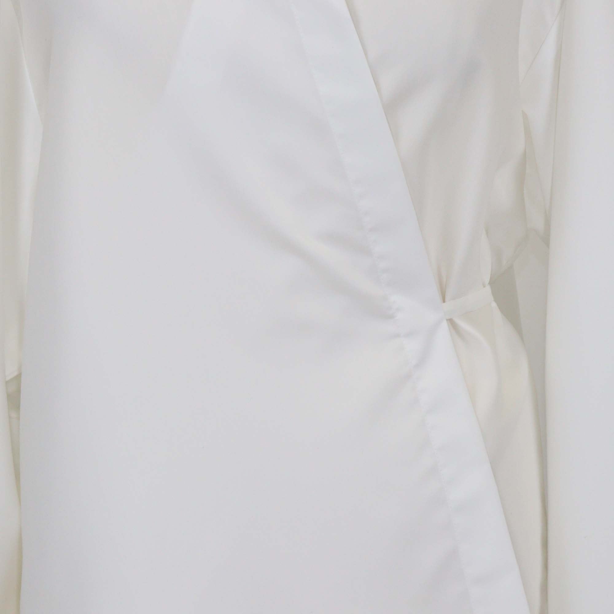 Bouguessa Off White Cotton Loujean Long Sleeve Shirt