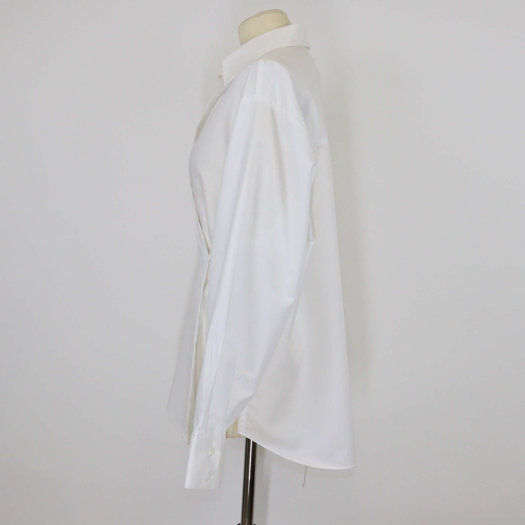 Bouguessa Off White Cotton Loujean Long Sleeve Shirt