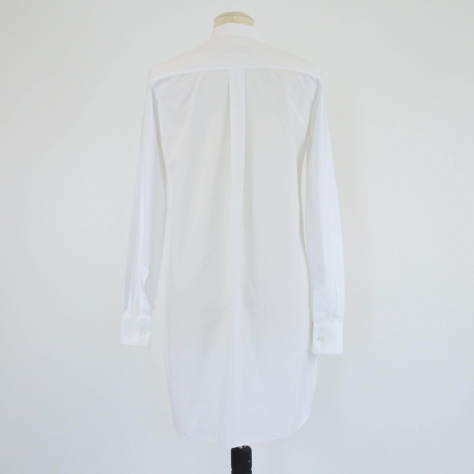 Valentino White Lace Inset Long Sleeve Tunic Top Womens Valentino