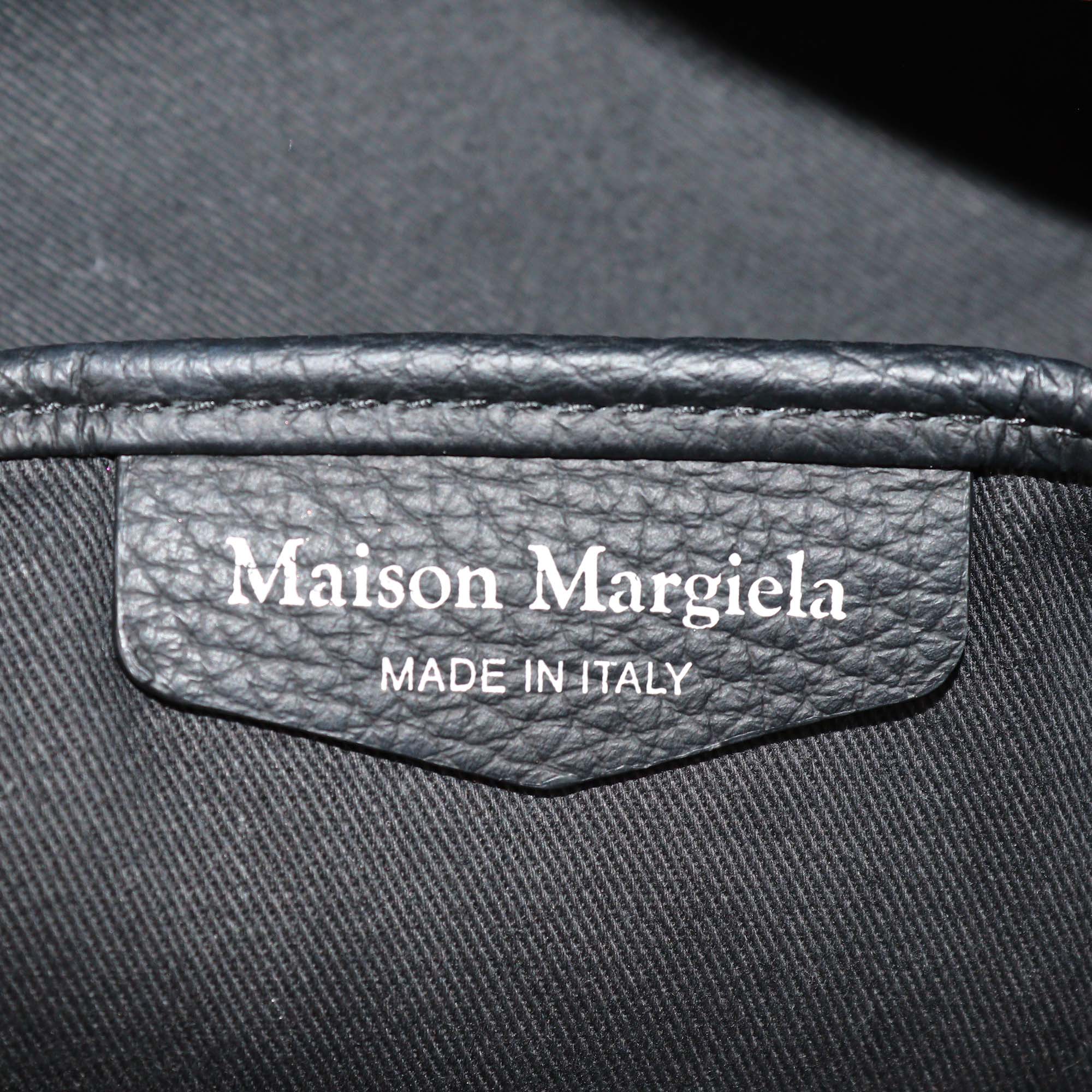 Maison Margiela Black Leather Soft 5AC Shoulder Bag