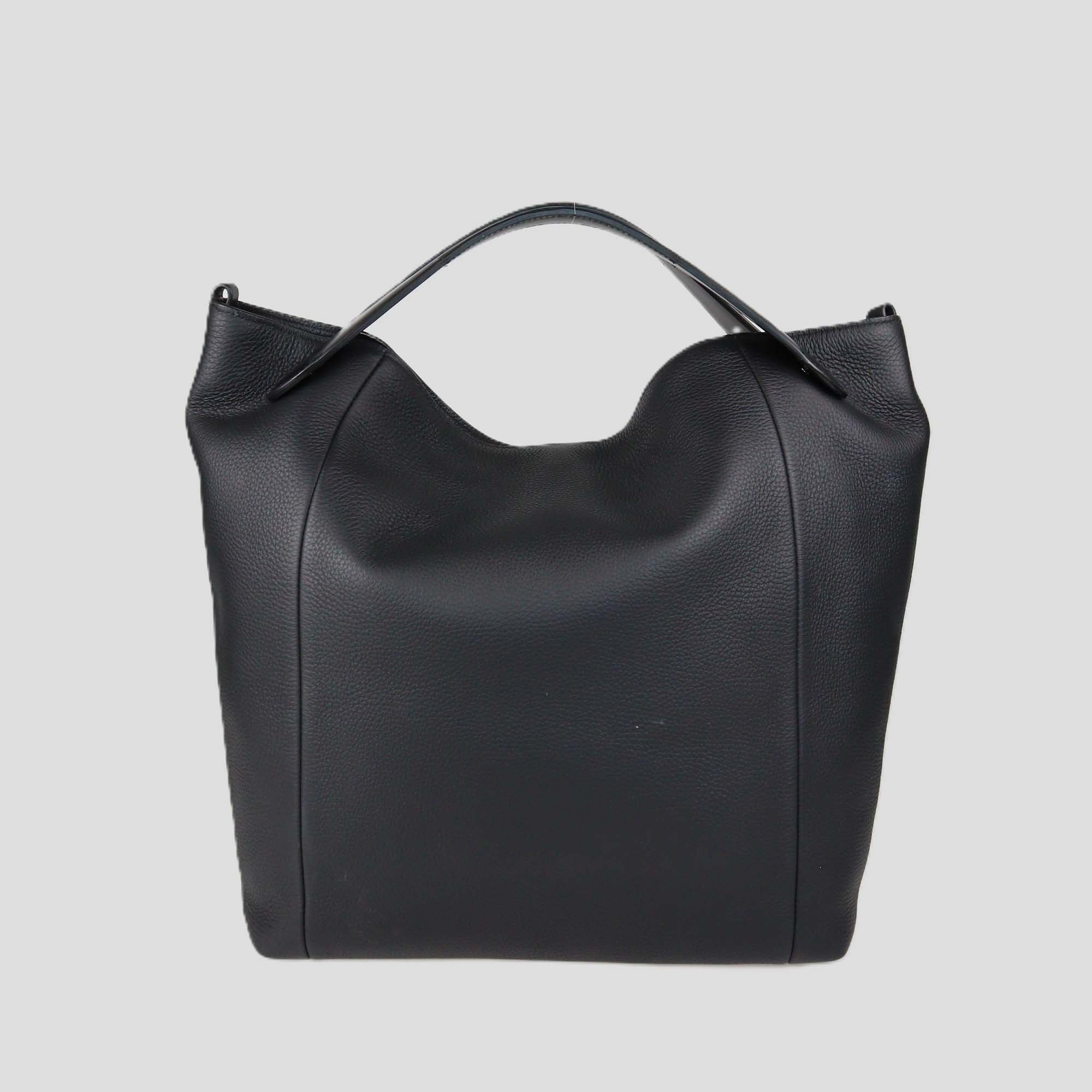 Maison Margiela Black Leather Soft 5AC Shoulder Bag