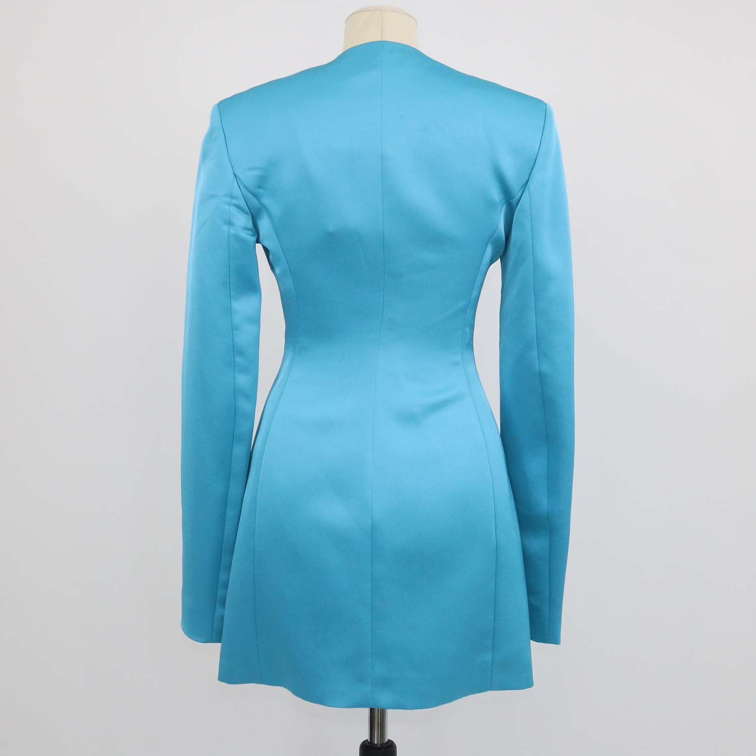 The Attico Capri Blue Polyester Jacqueline Mini Dress