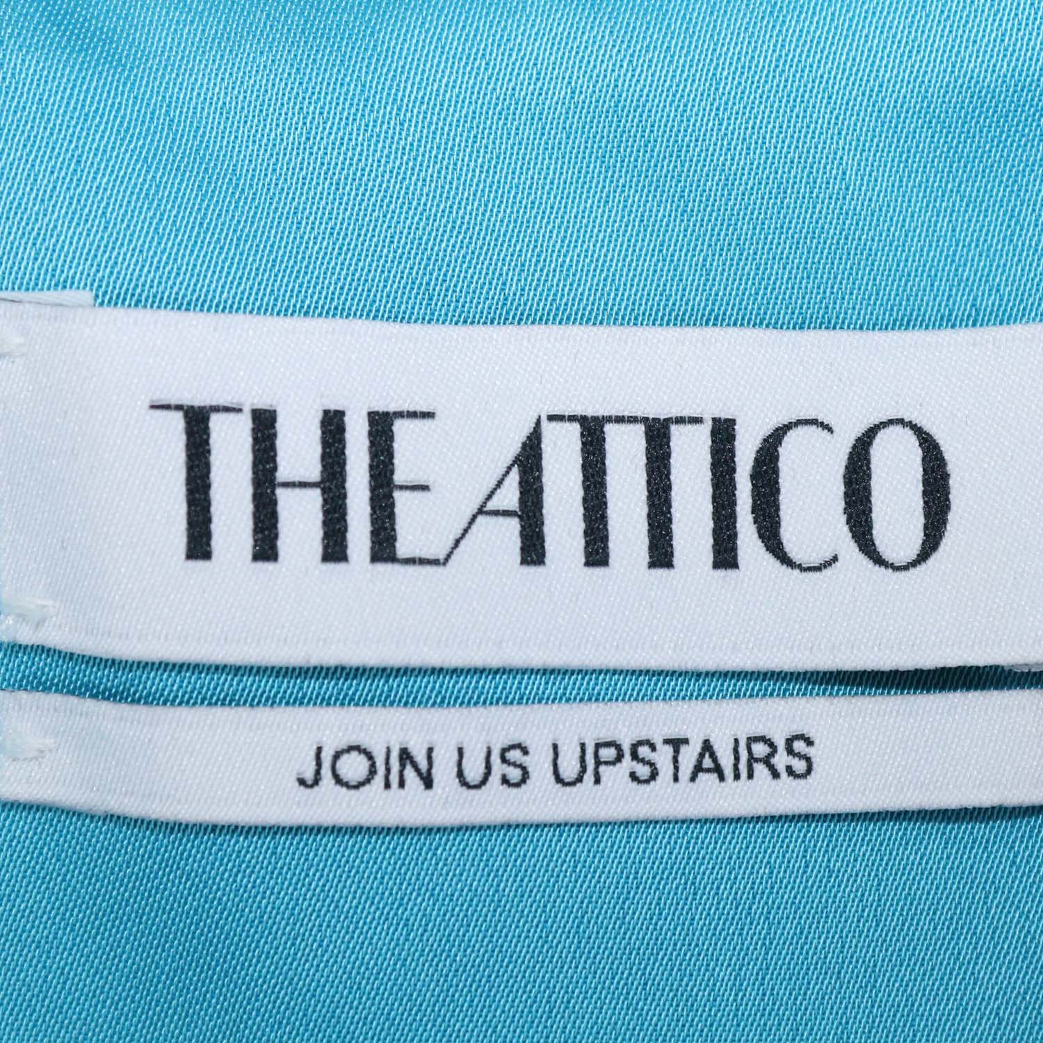 The Attico Capri Blue Polyester Jacqueline Mini Dress