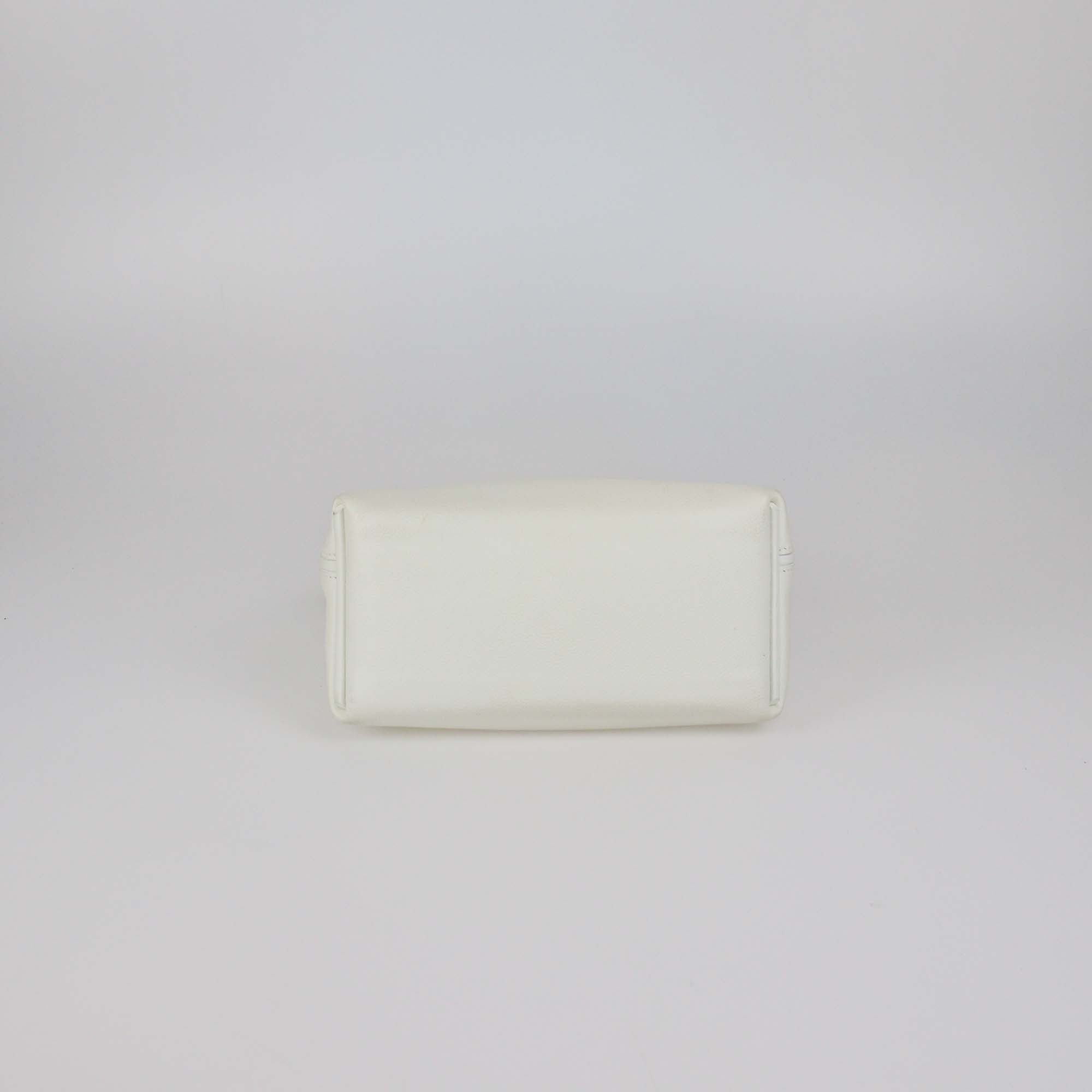 Hermes Blanc Evercolor and Swift Leather Mini 24/24 Bag