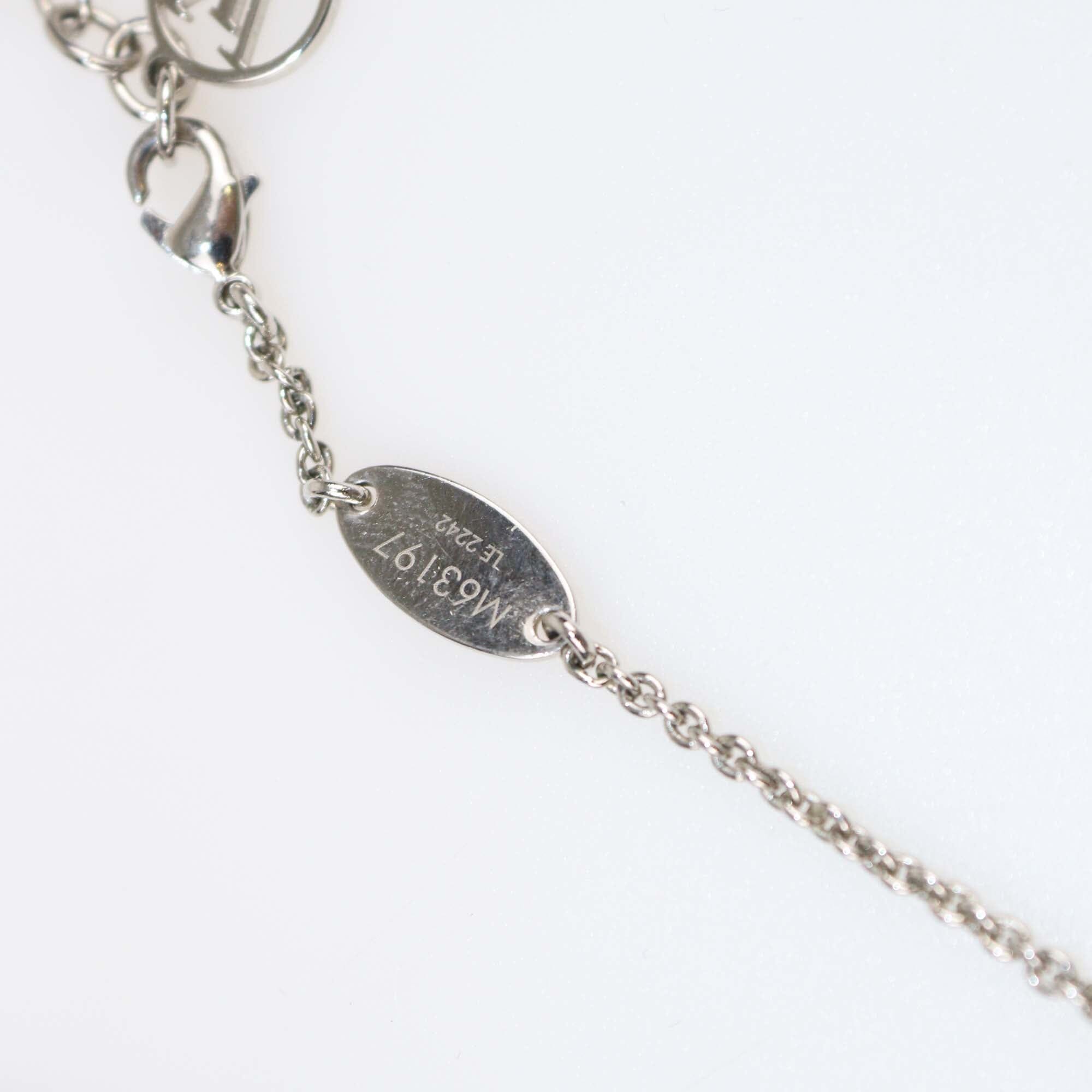 Louis Vuitton Essential V Supple Palladium Plated Brass Necklace Womens Louis Vuitton