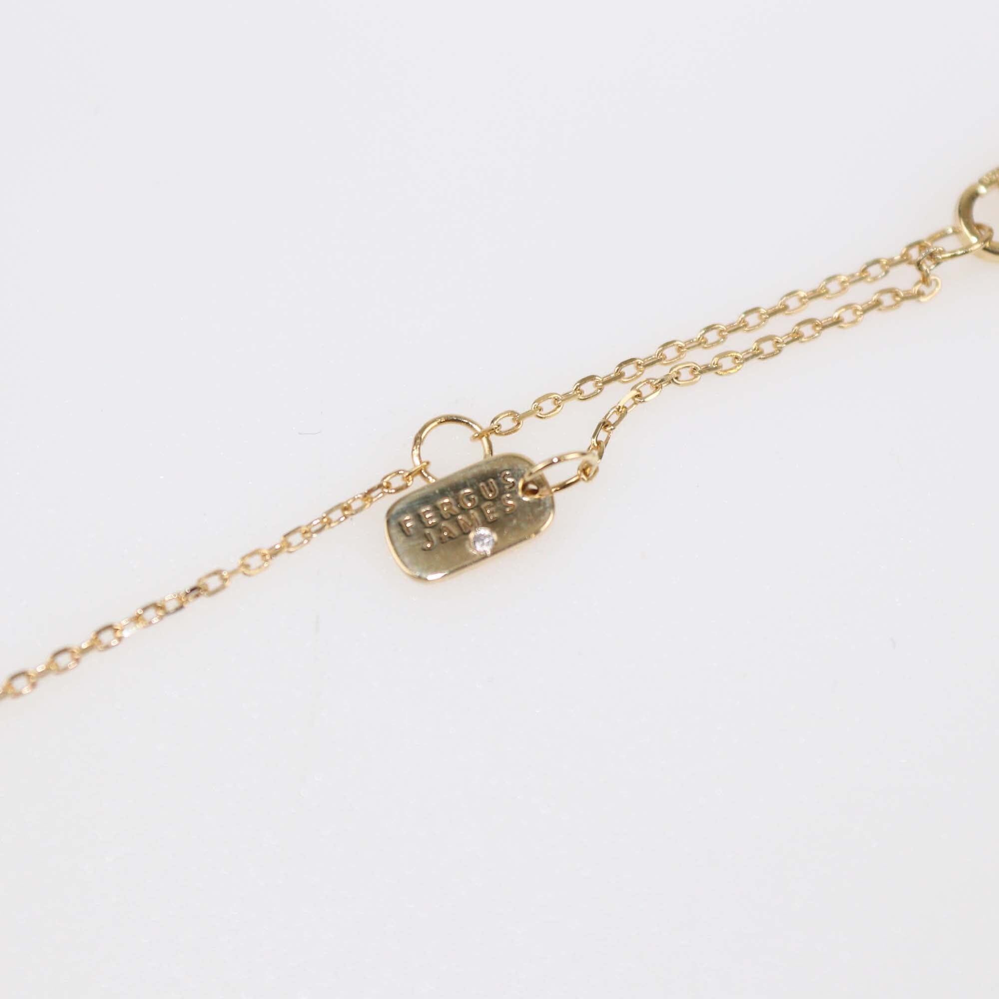 Fergus James Capricorn 18K yellow Gold Diamond Necklace Womens Fergus James