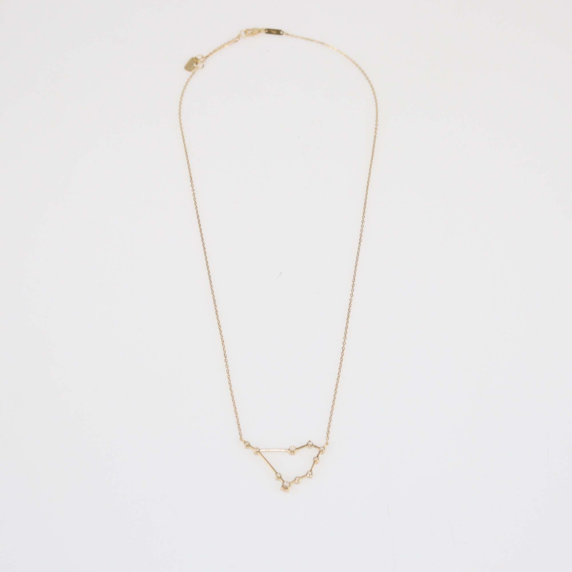 Fergus James Capricorn 18K yellow Gold Diamond Necklace Womens Fergus James