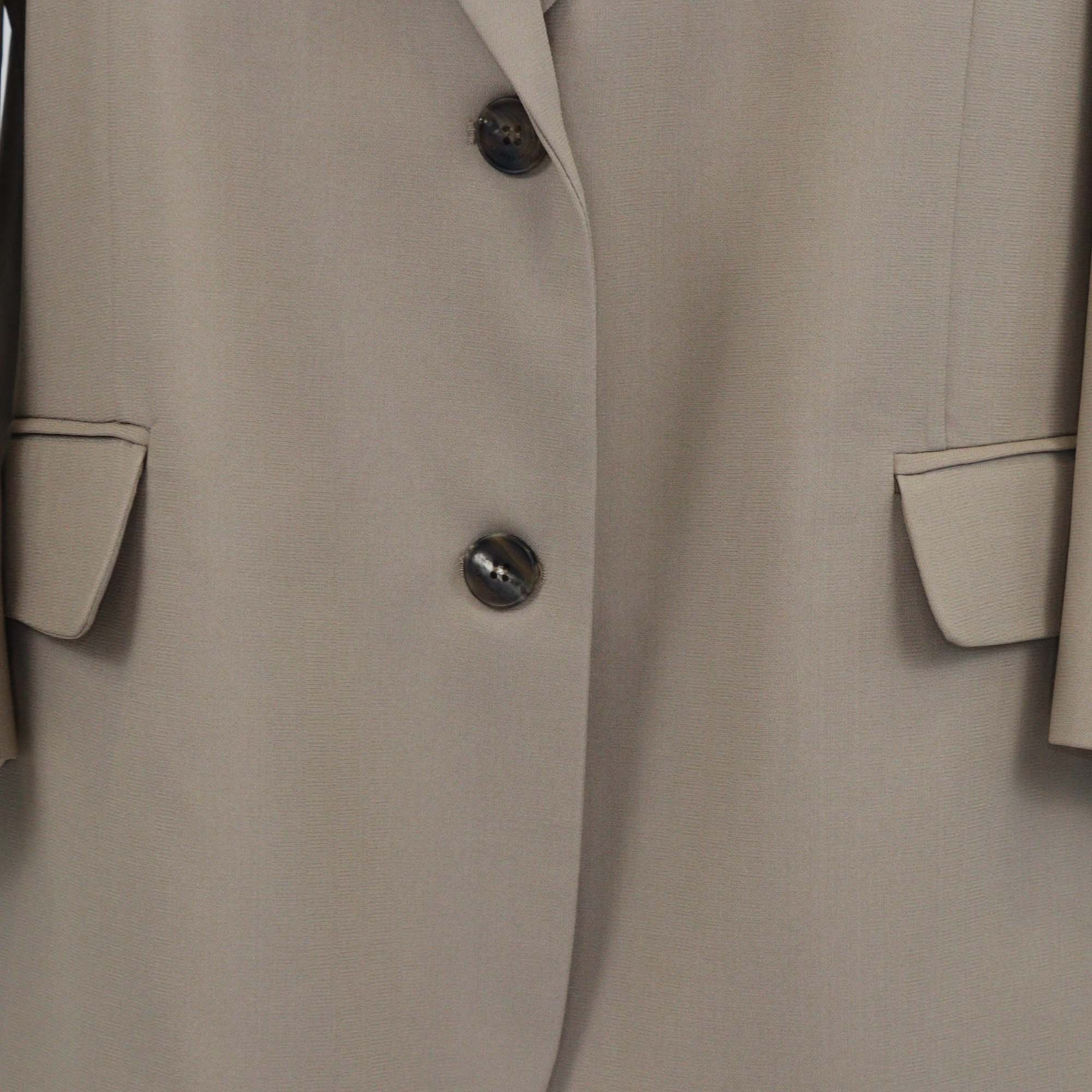 The Frankie Shop Beige Bea Single Breasted Blazer