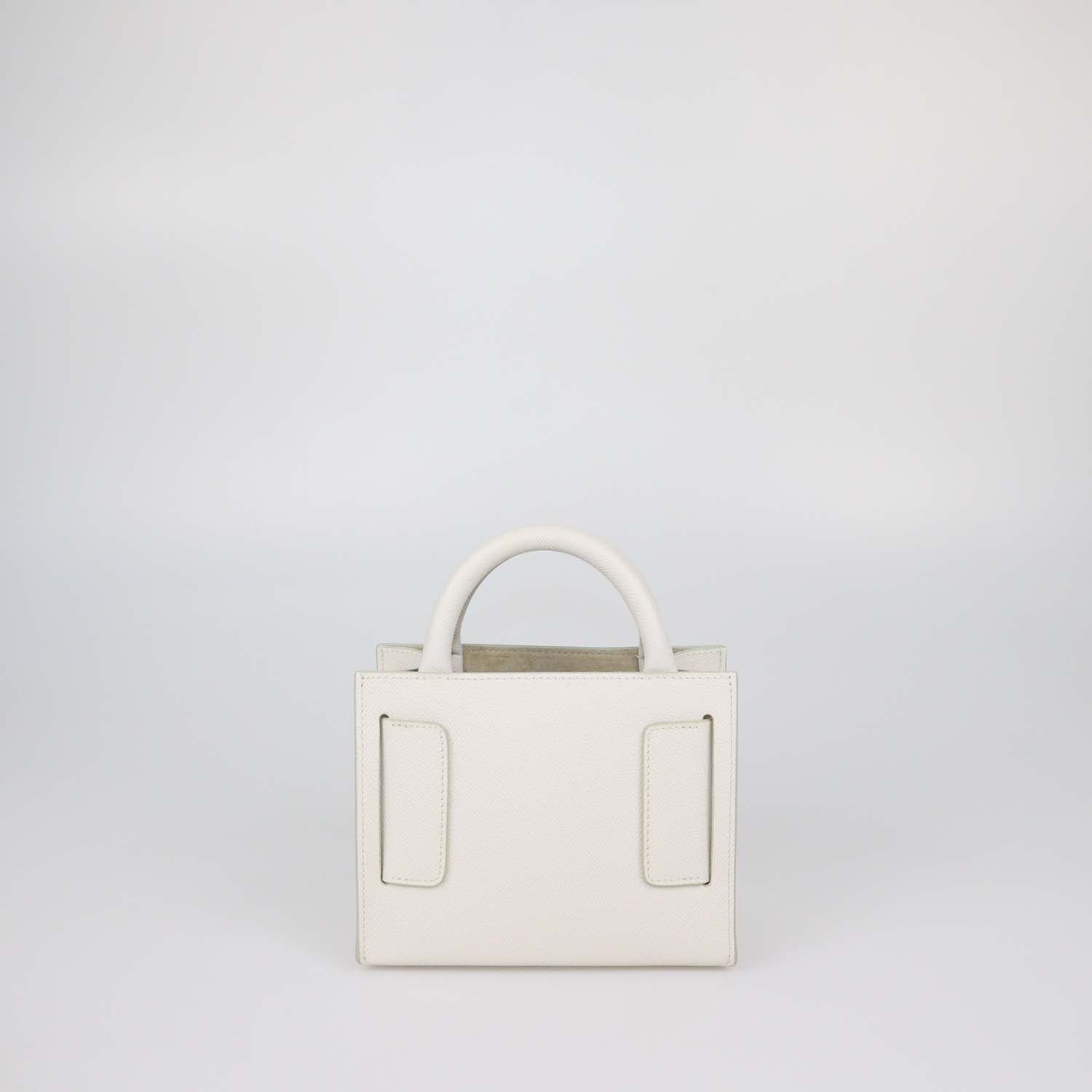 Boyy White Leather Bobby 18 Tote