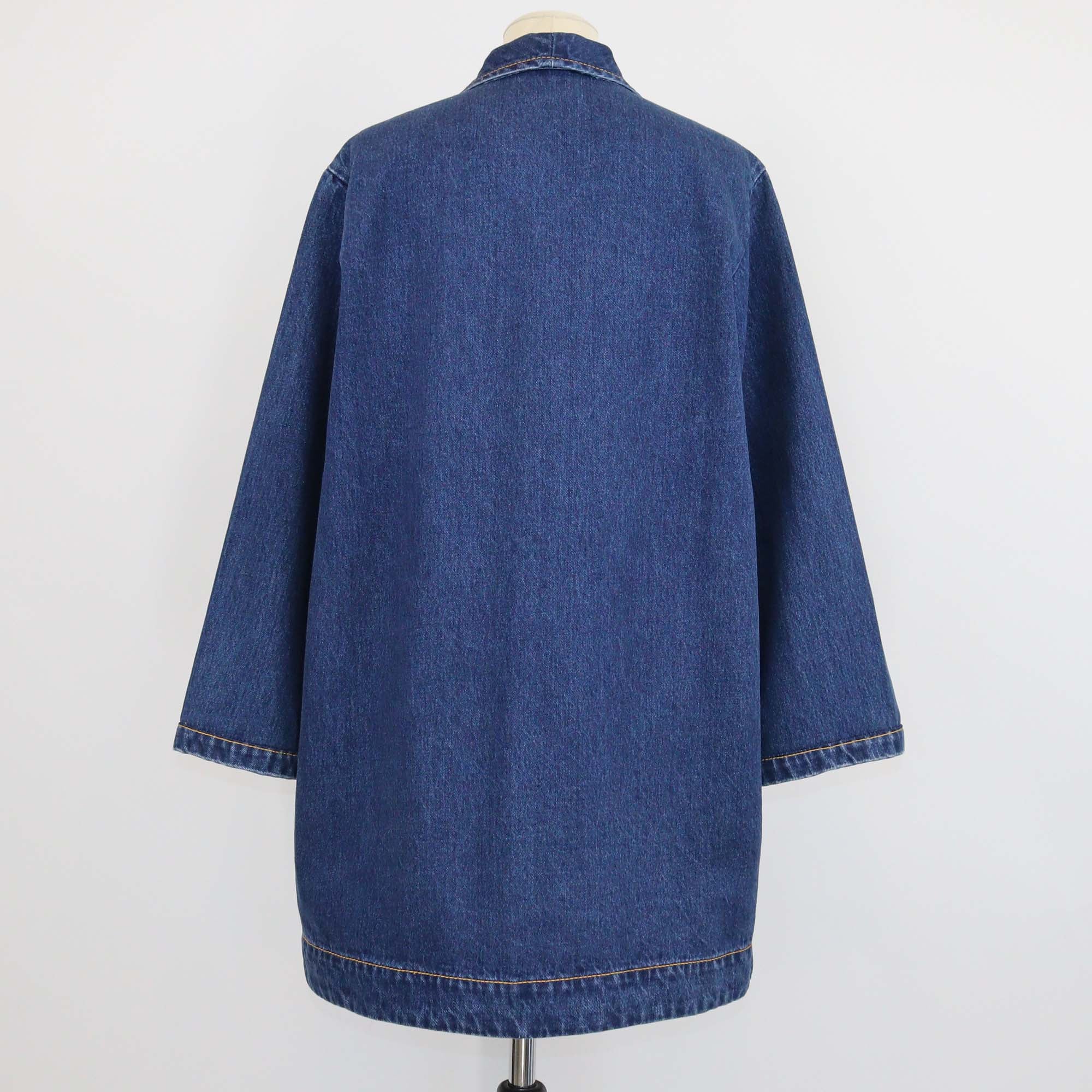 Alemais Blue Denim Patches Speedy Mini Dress
