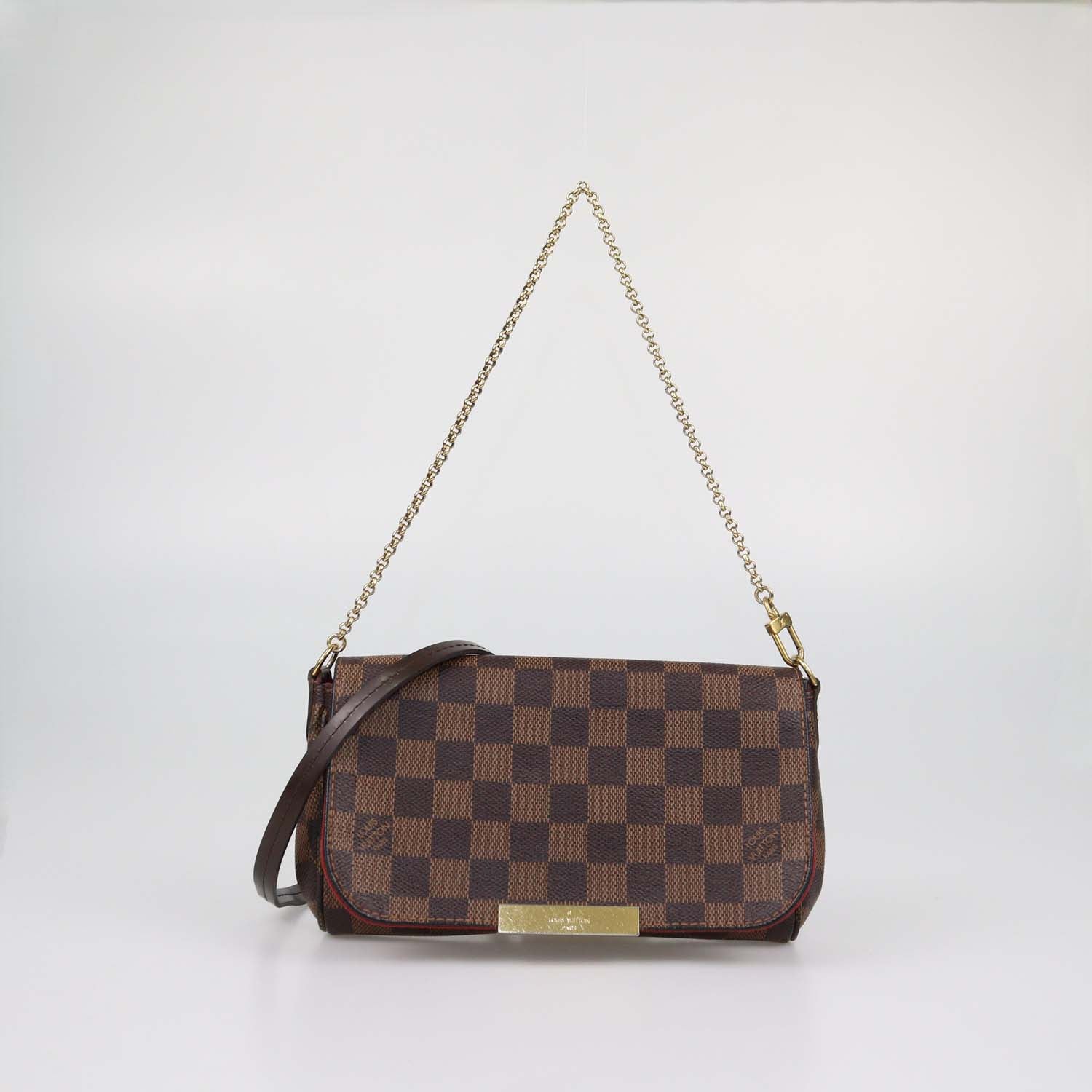 Louis Vuitton Damier Ebene Canvas Favorite PM Bag