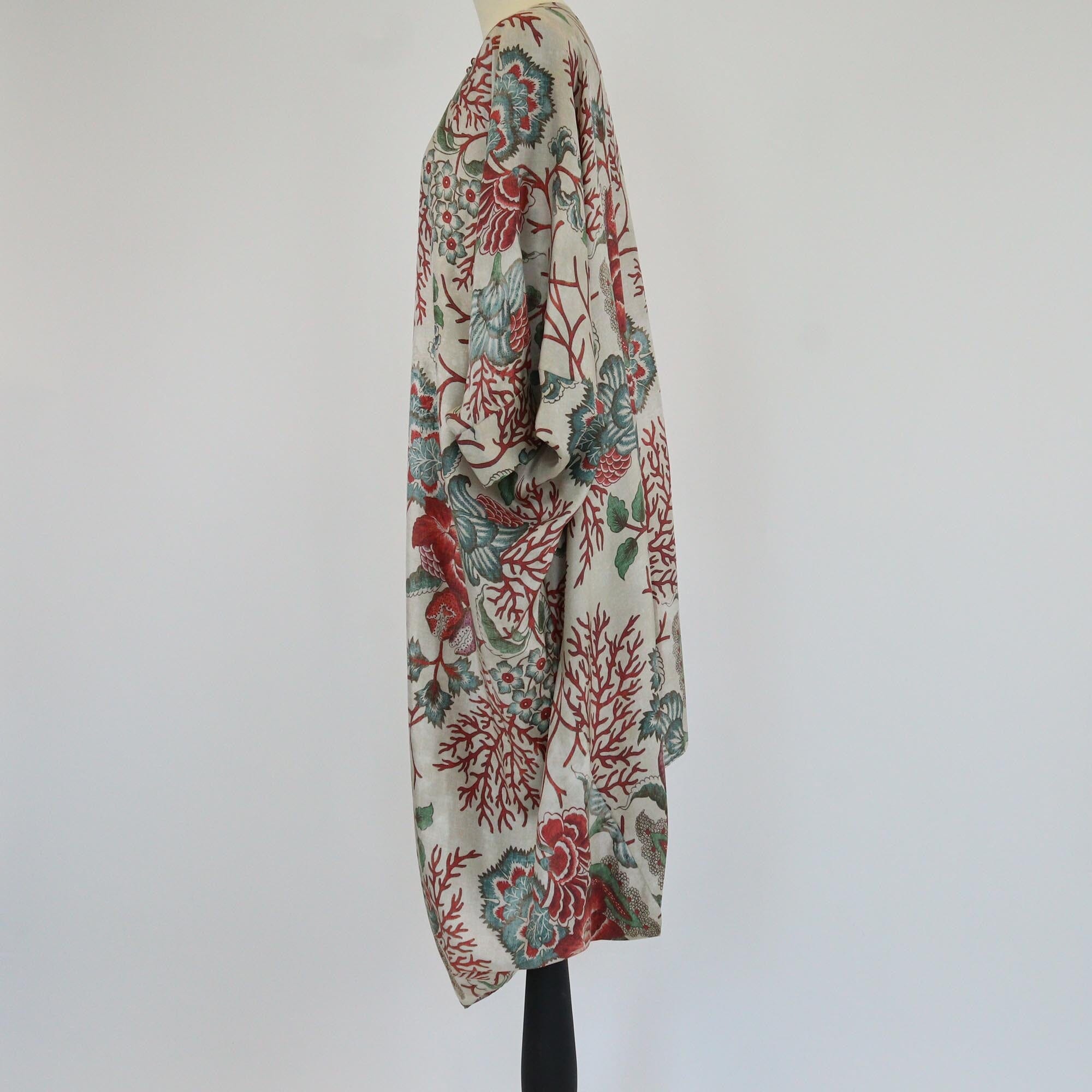 Biyan Multicolor Floral Print Poncho Dress Womens Biyan