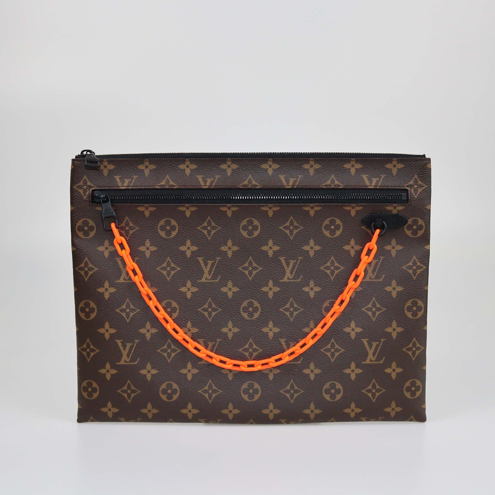 Louis VUitton x Virgil Abloh Monogram A4 Pouch Womens Louis Vuitton