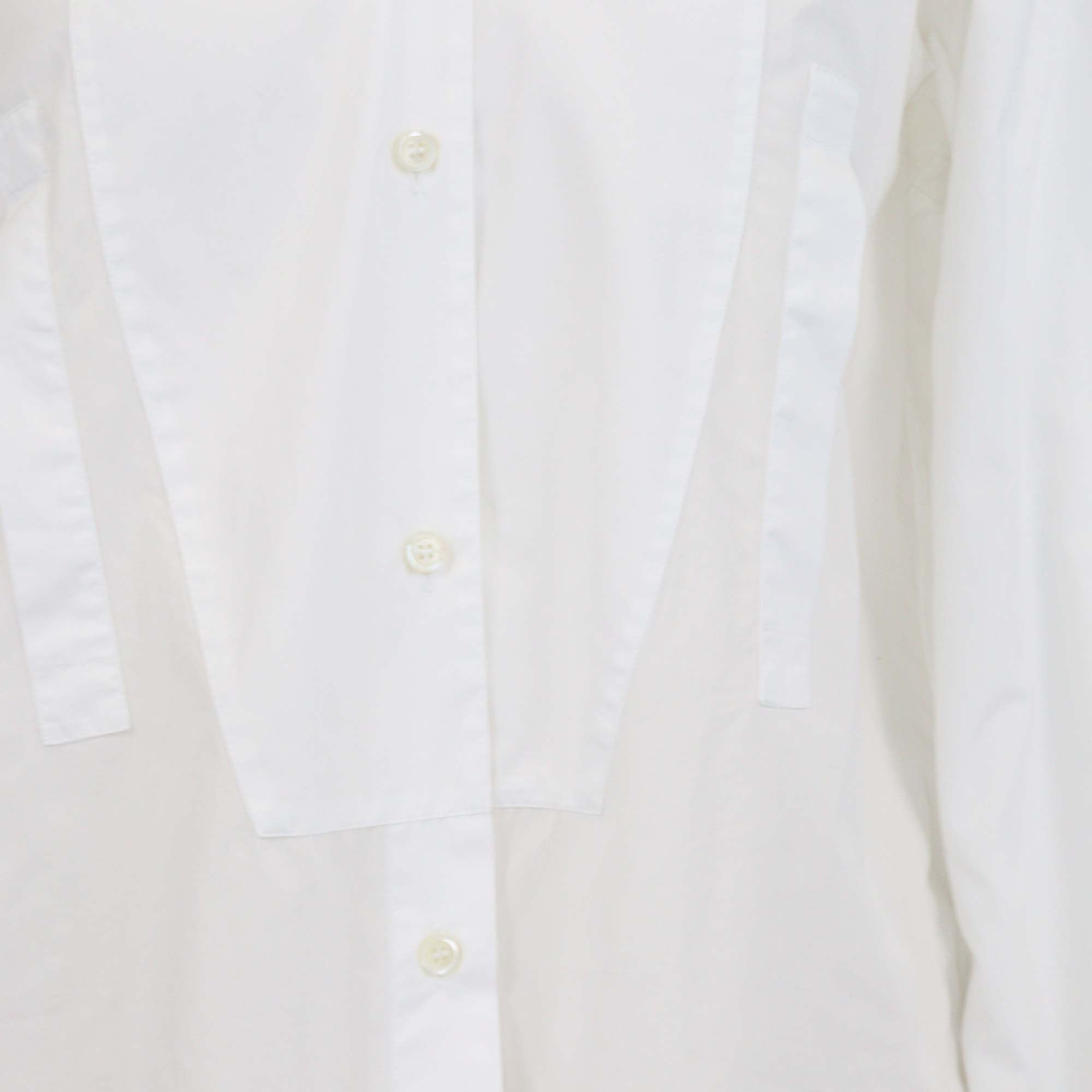 Loewe White Cotton Button Up Long Sleeve Shirt