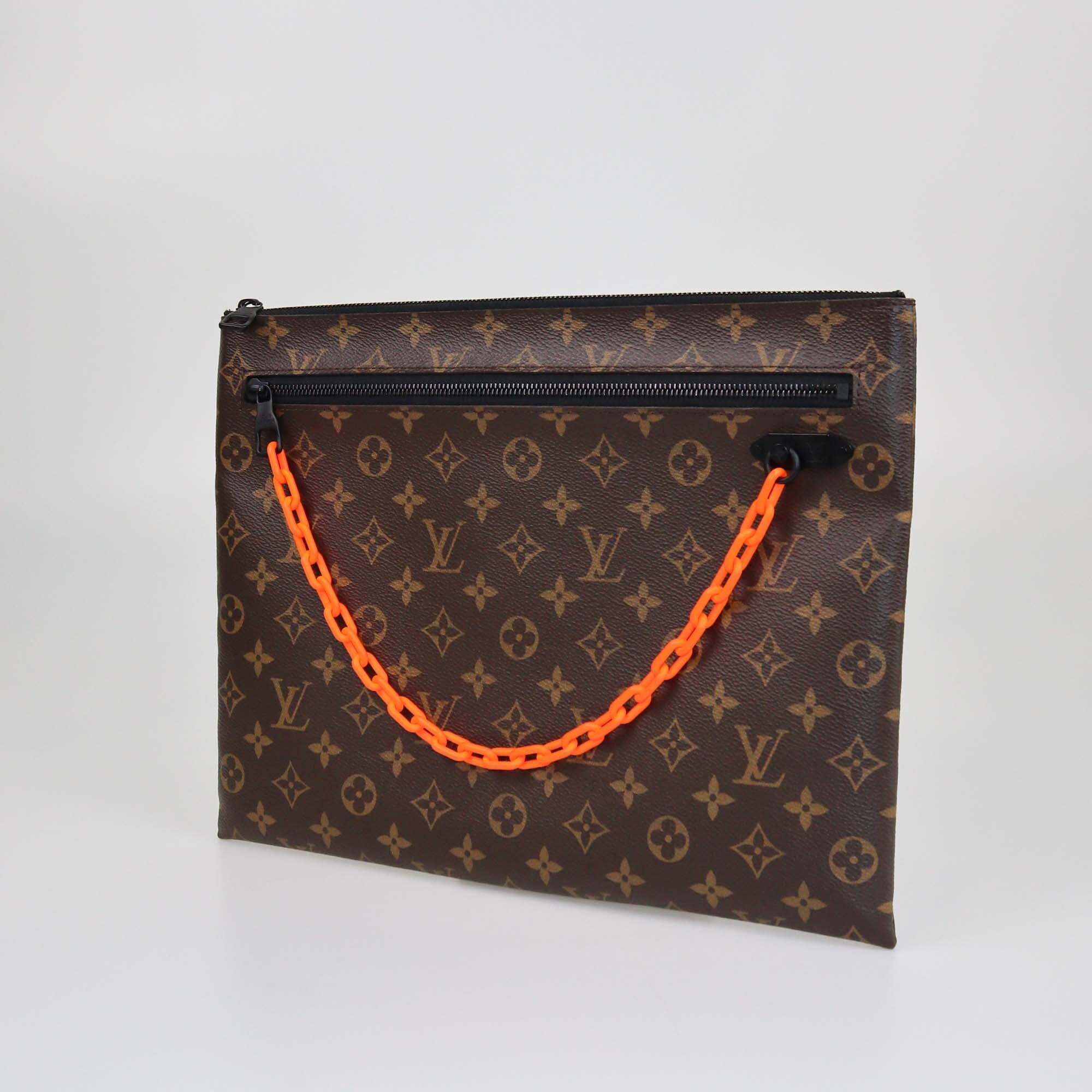 Louis VUitton x Virgil Abloh Monogram A4 Pouch Womens Louis Vuitton