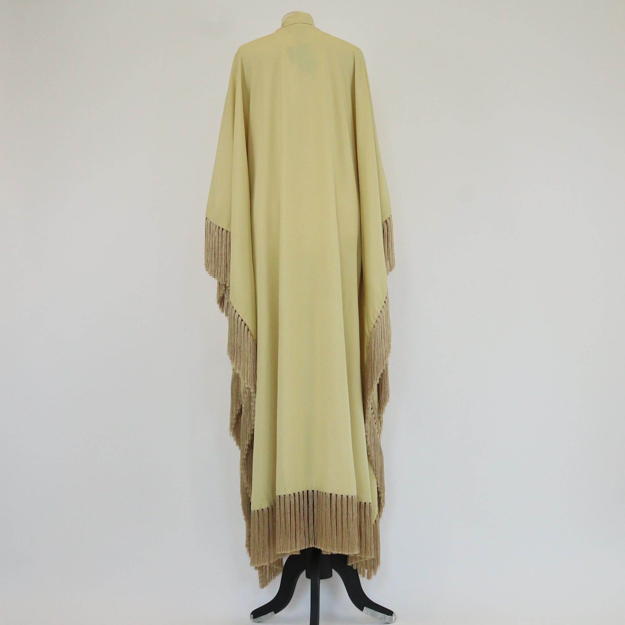 Taller Marmo Mustard Hammamet Fringed Kaftan Womens Taller Marmo