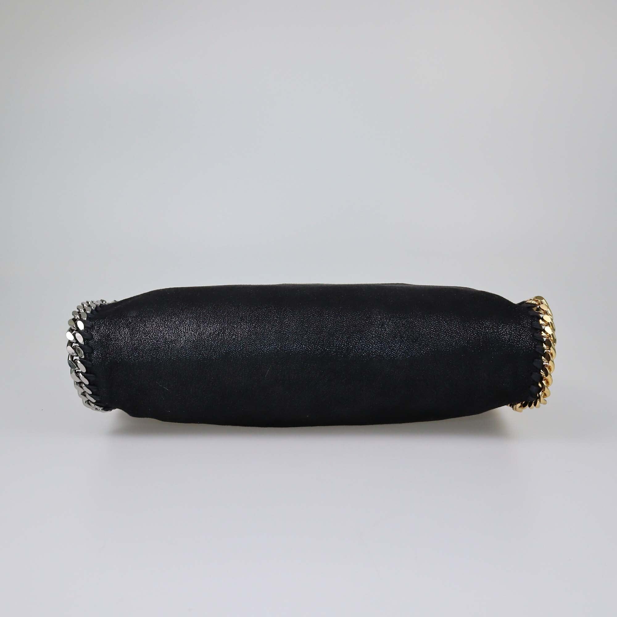 Stella MCCartney Black Shaggy Dear Small Falabella Fold Over Tote Womens Stella MacCartney