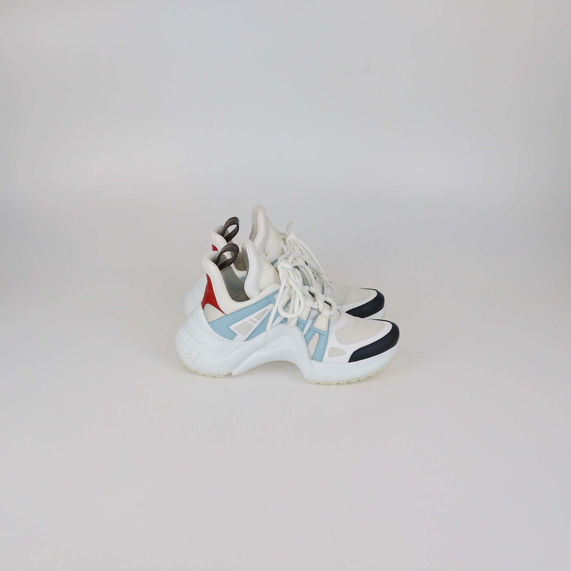 Louis Vuitton Multicolor Leather and Fabric Archlight Sneakers