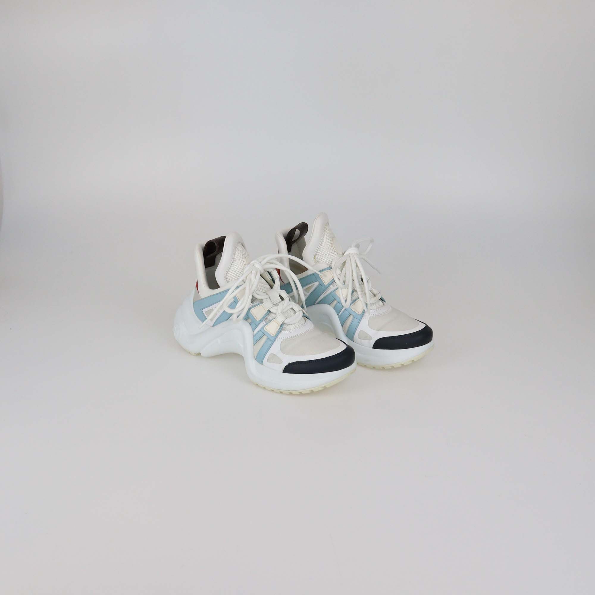 Louis Vuitton Multicolor Leather and Fabric Archlight Sneakers