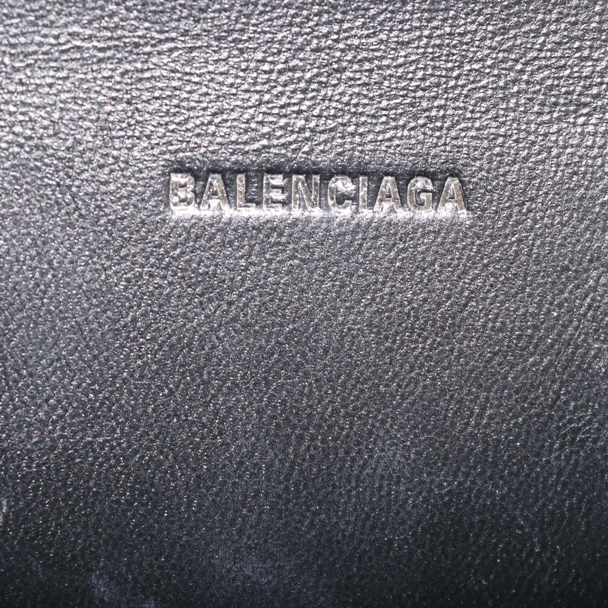 Balenciaga Gold/Black Python XS Hourglass Top Handle Bag Womens Balenciaga