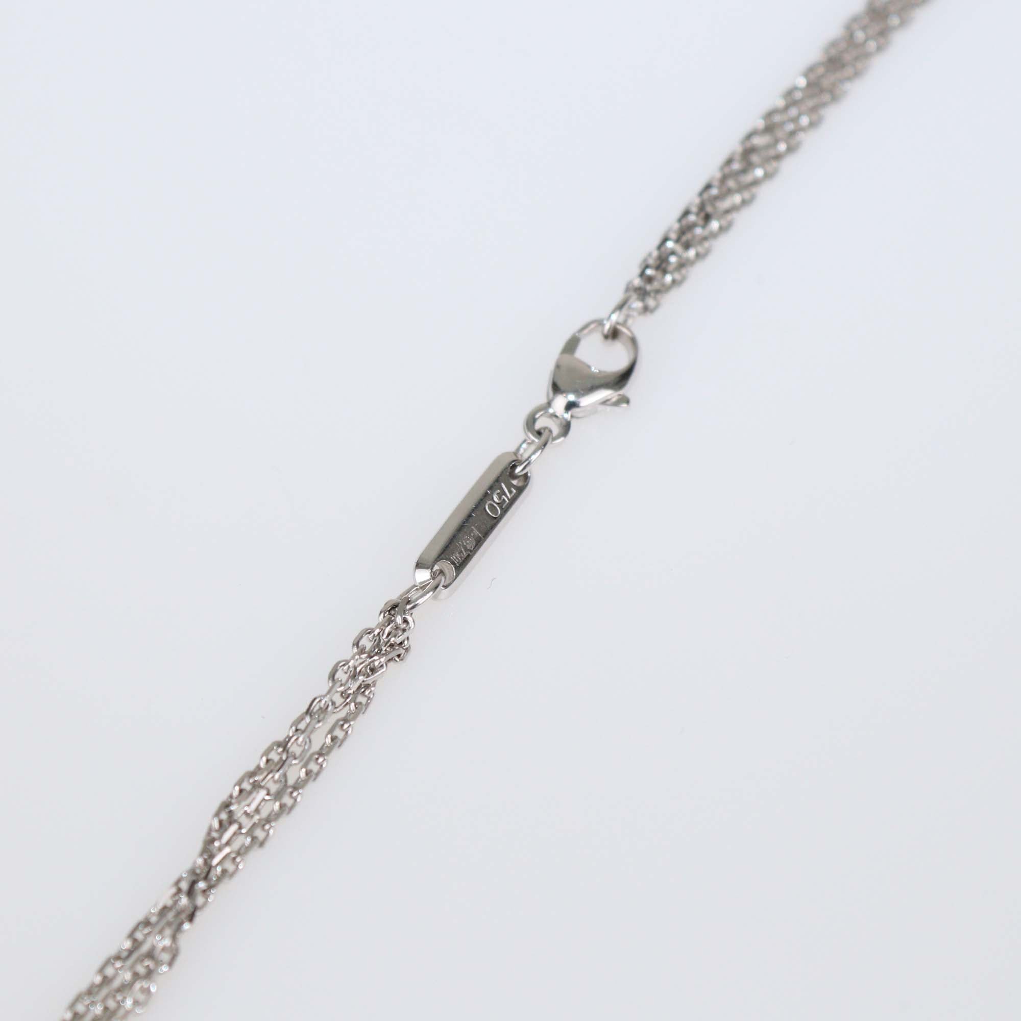 Chopard Happy Spirit 18K White Gold Diamond Pendant Necklace